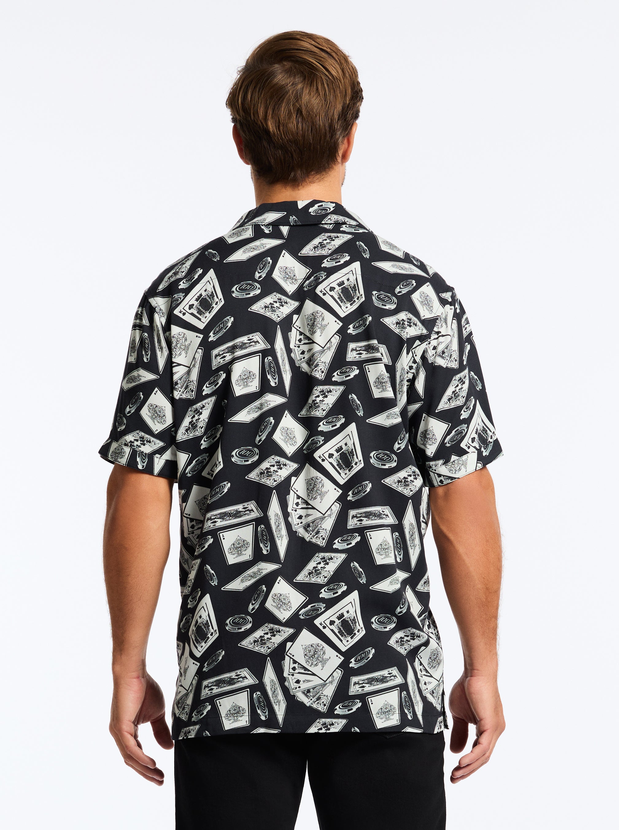 FULL HOUSE SHORT SLEEVE BUTTON DOWN SHIRT
