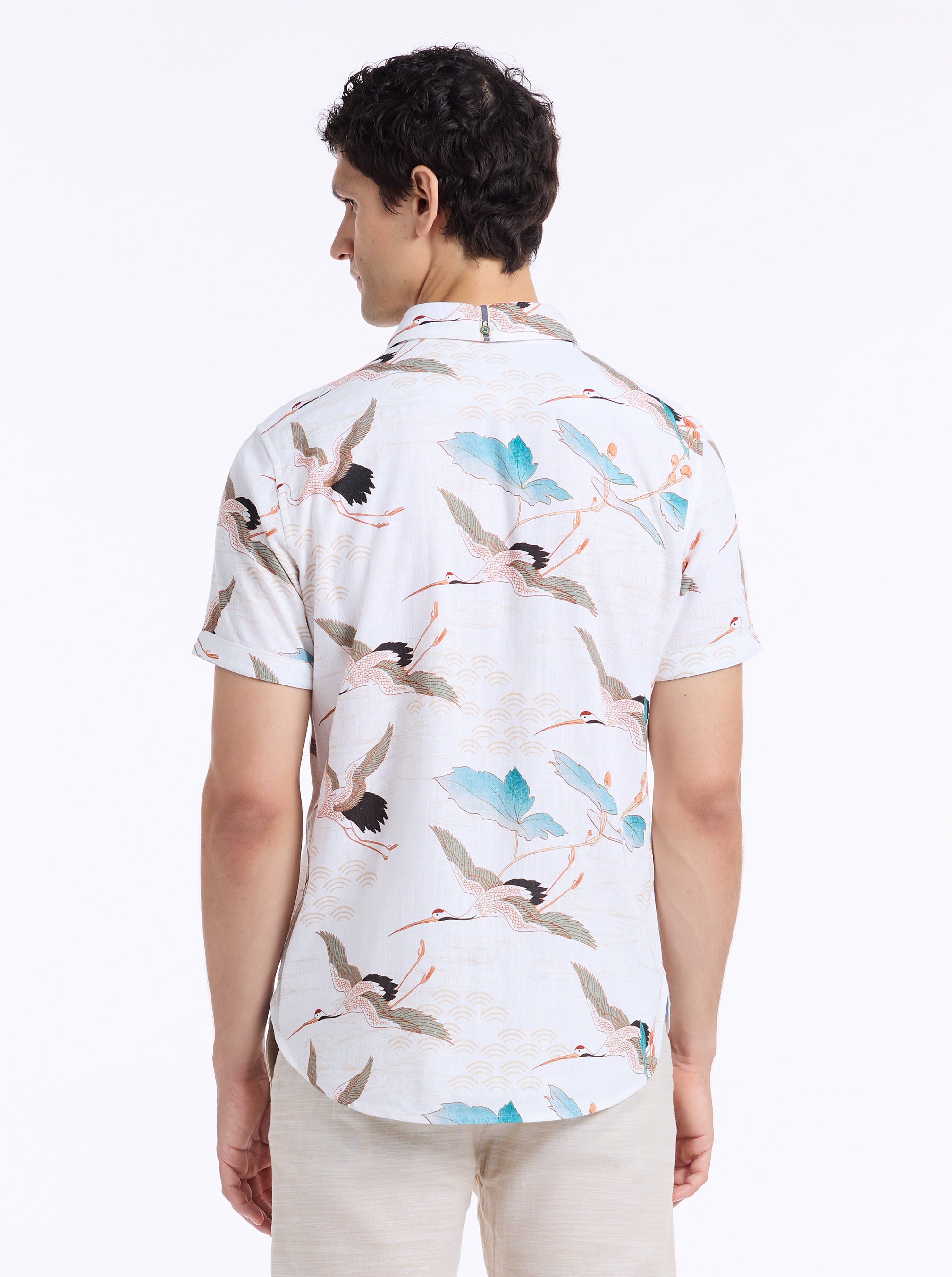 TSURU SHORT SLEEVE BUTTON DOWN SHIRT