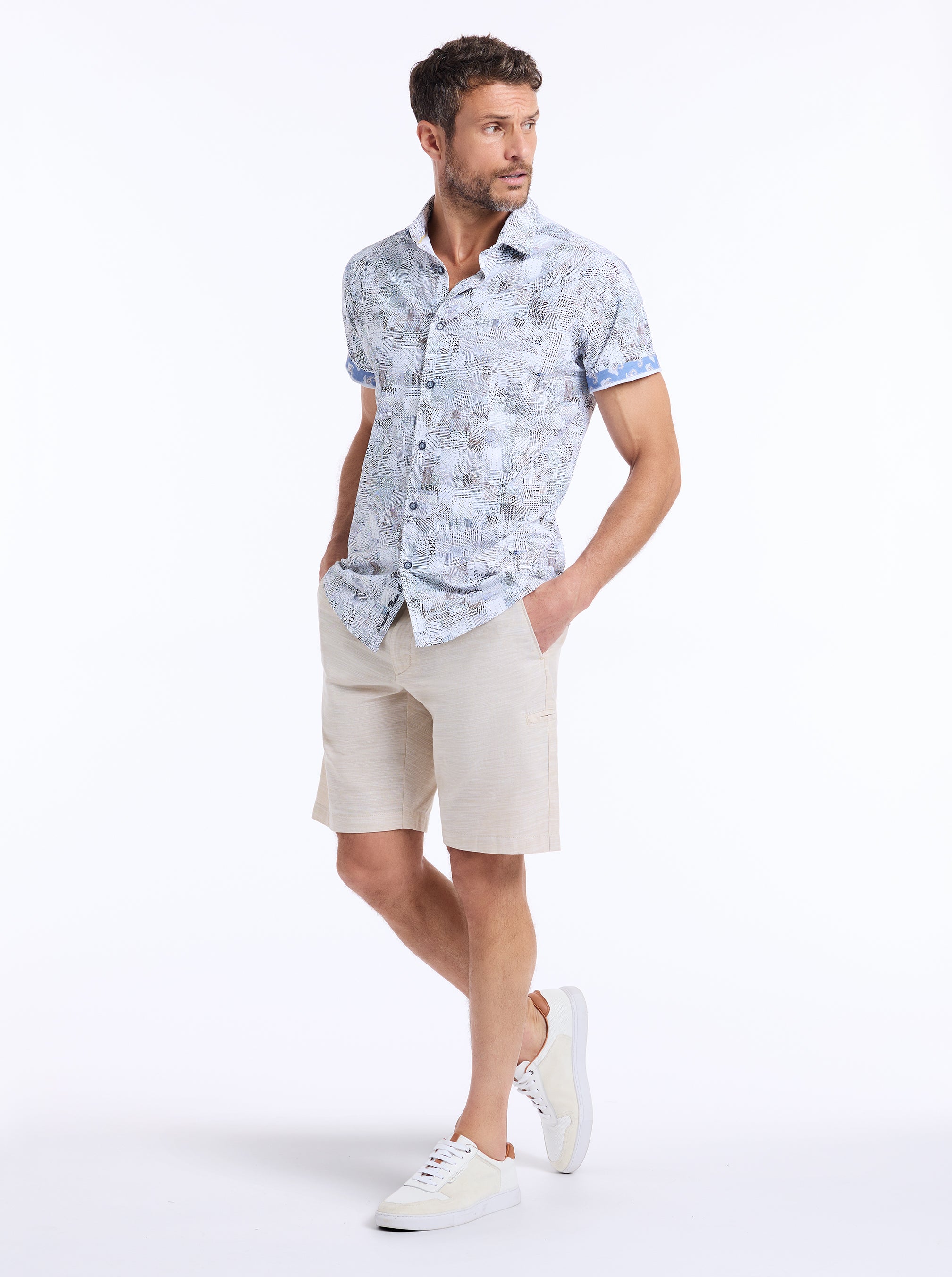 WRATHBONE SHORT SLEEVE BUTTON DOWN SHIRT