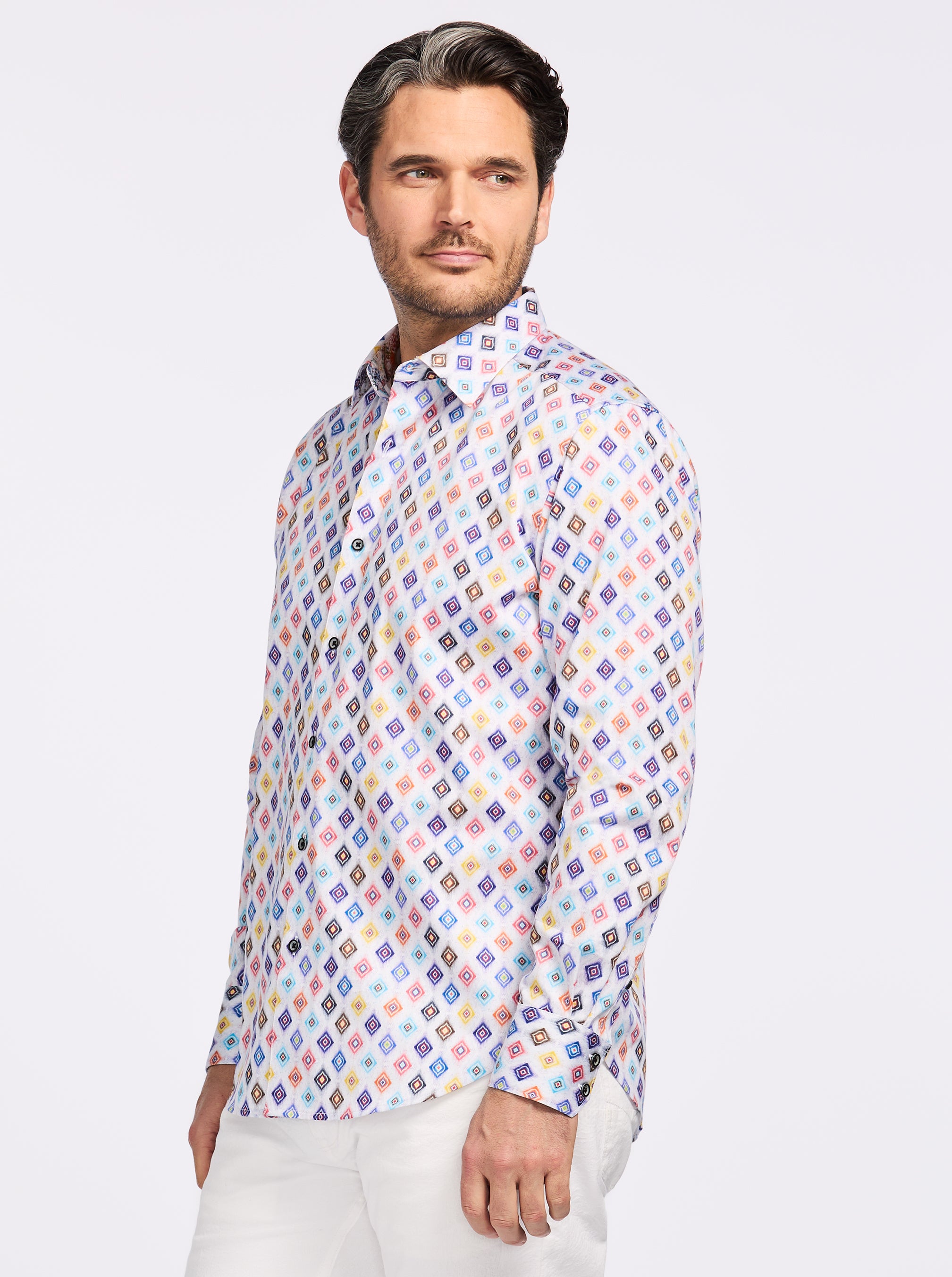 PETERMAN LONG SLEEVE BUTTON DOWN SHIRT