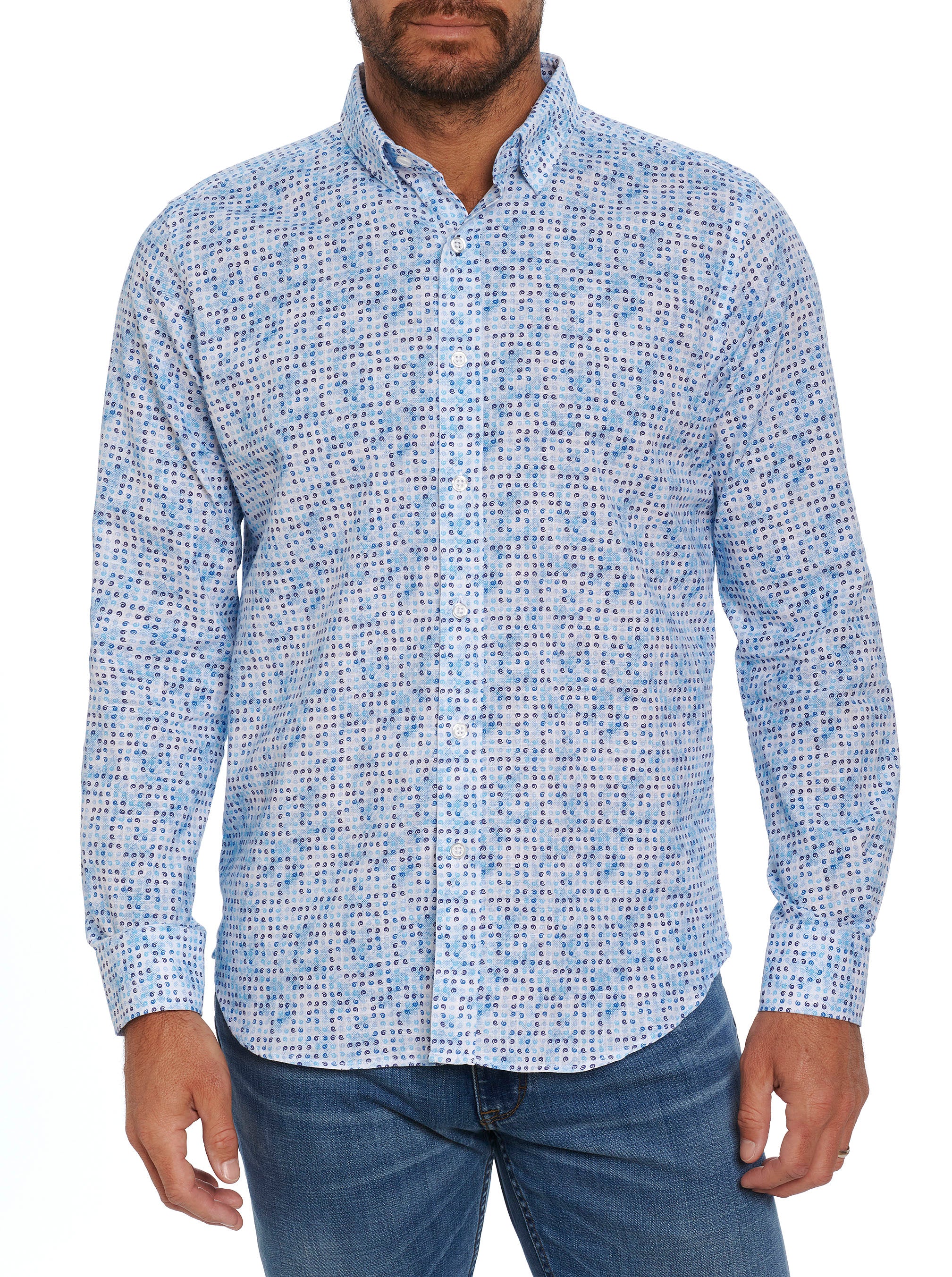 WESTBROOK LONG SLEEVE BUTTON DOWN SHIRT