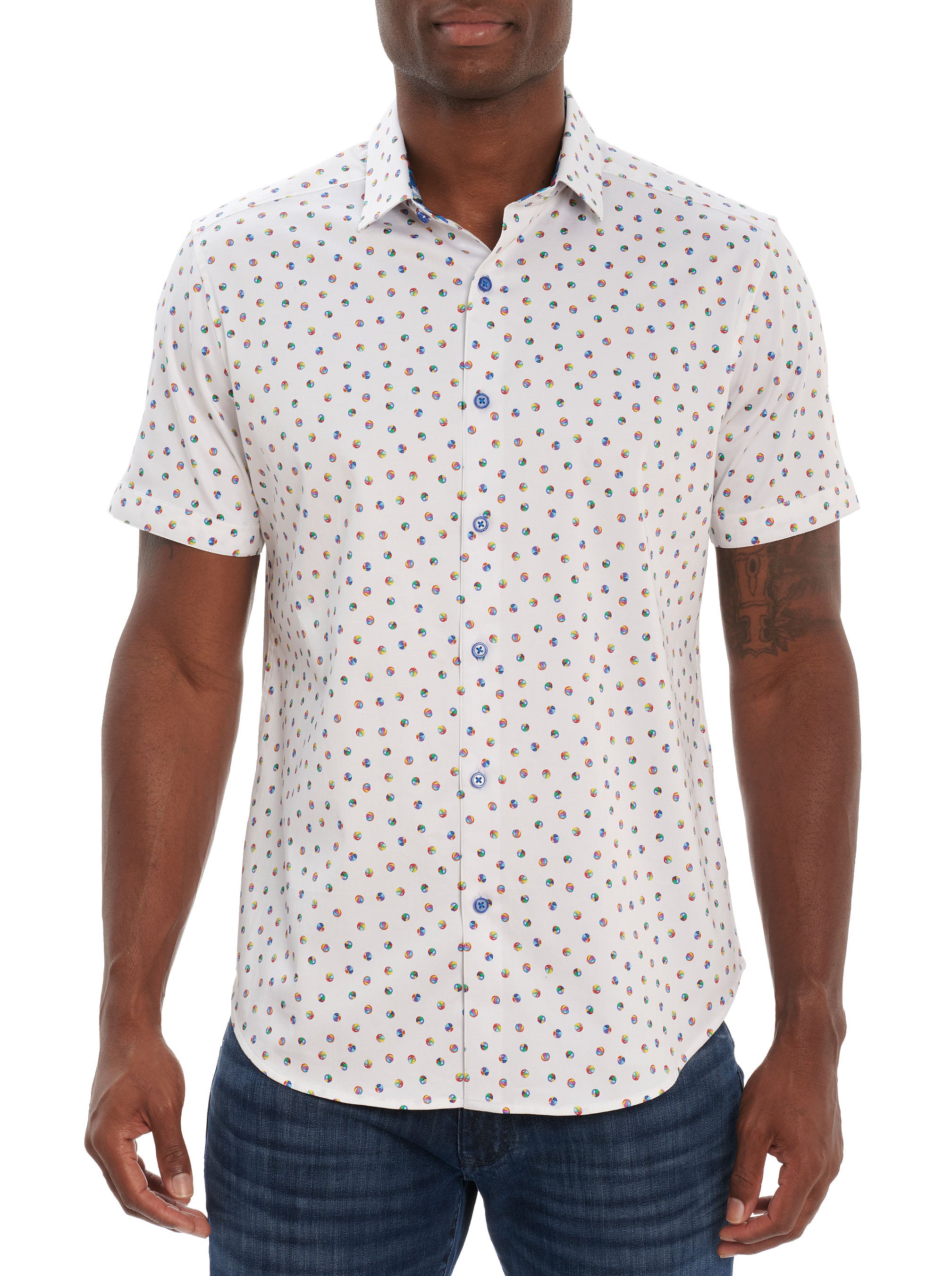 BEACH PARTY SHORT SLEEVE BUTTON DOWN SHIRT