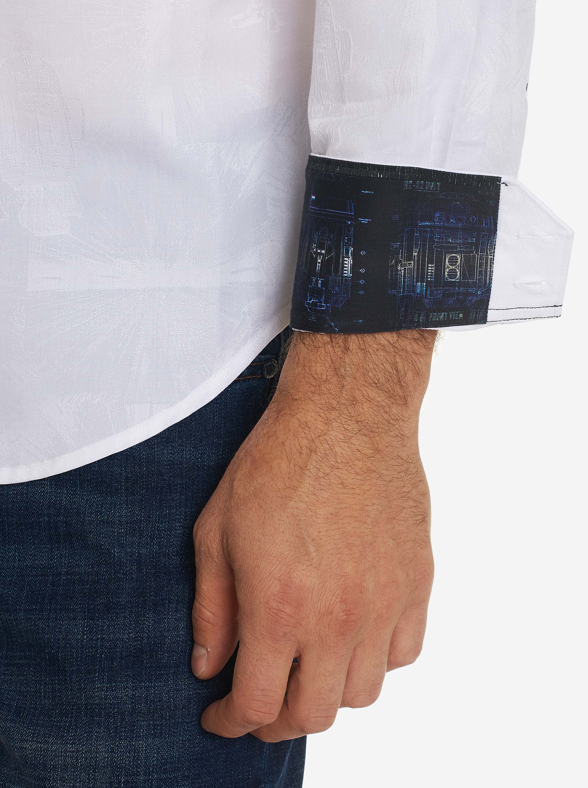 THE DROID LONG SLEEVE BUTTON DOWN SHIRT