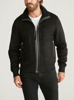VEGAN SUEDE BOMBER