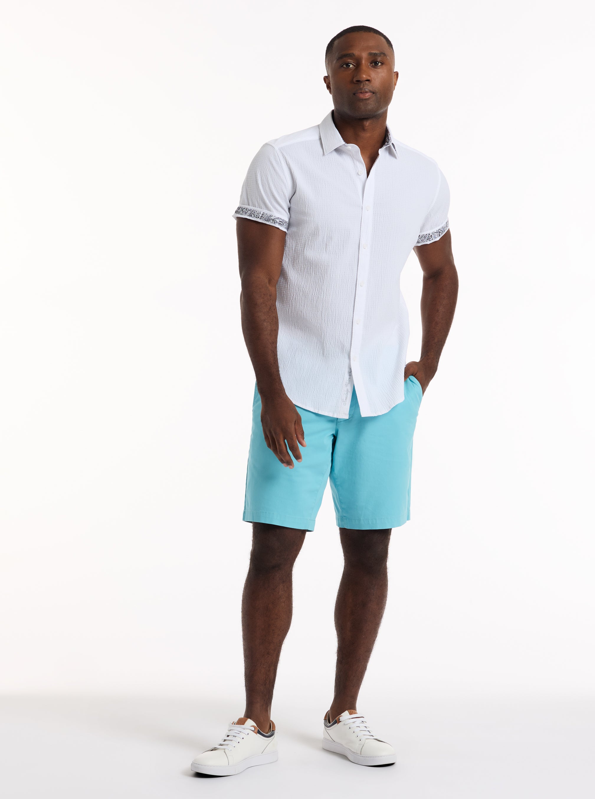 HARBOR SHORT SLEEVE BUTTON DOWN SHIRT