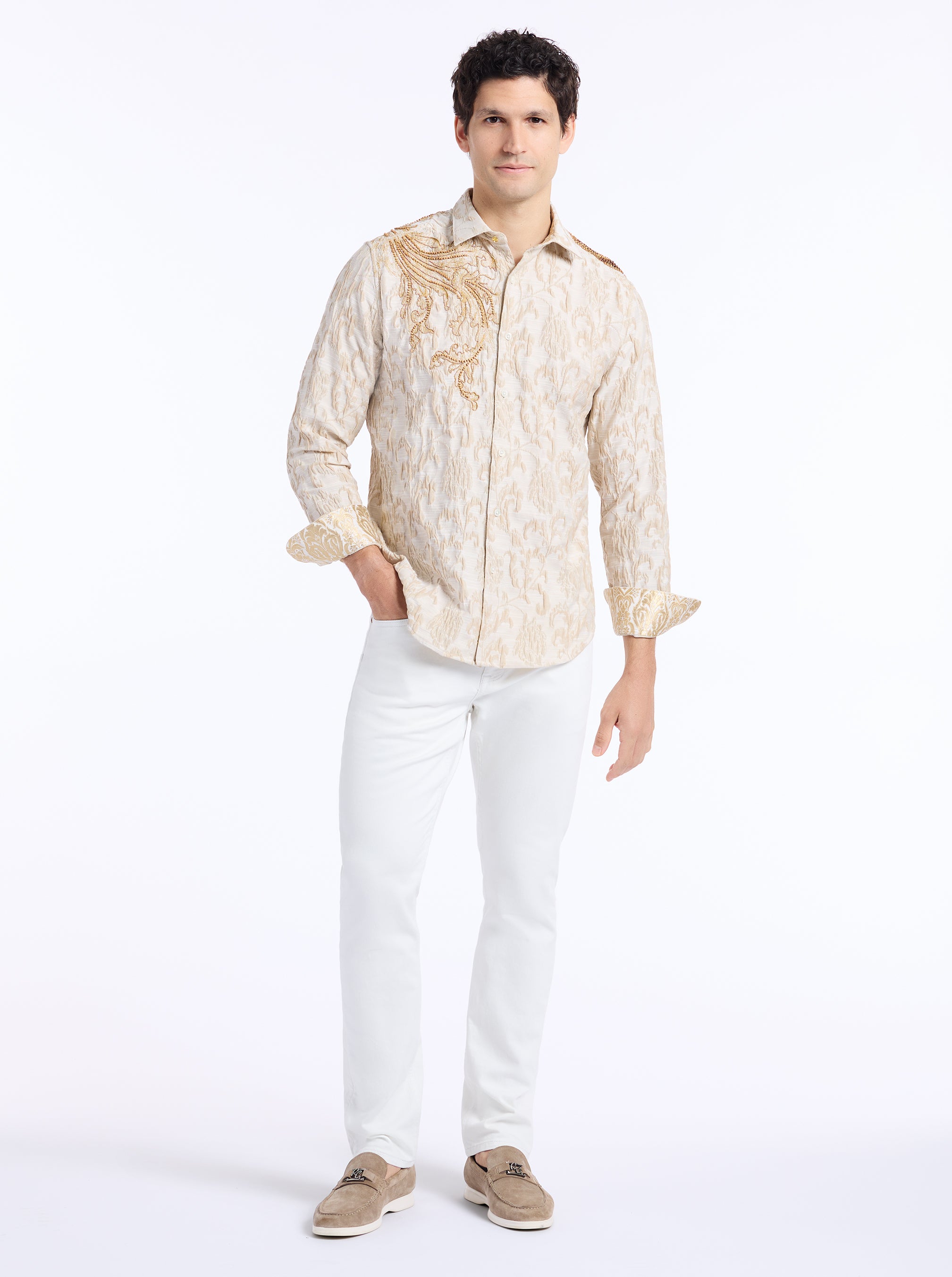 LIMITED EDITION PURE CONFIDENCE LONG SLEEVE BUTTON DOWN SHIRT TALL