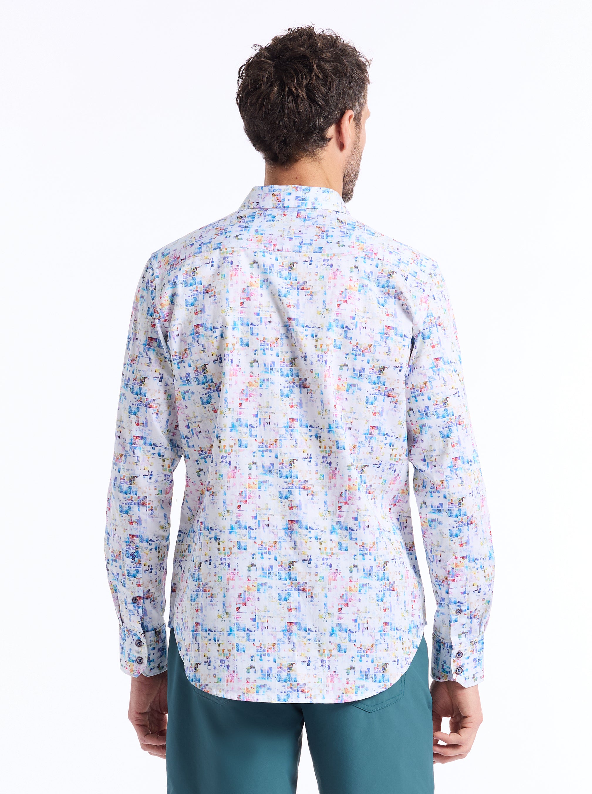 BYZANTINE LONG SLEEVE BUTTON DOWN SHIRT