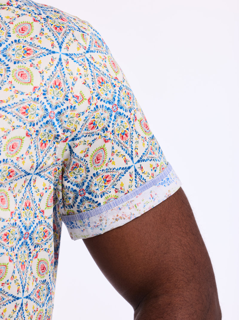 HOLMES SHORT SLEEVE BUTTON DOWN SHIRT