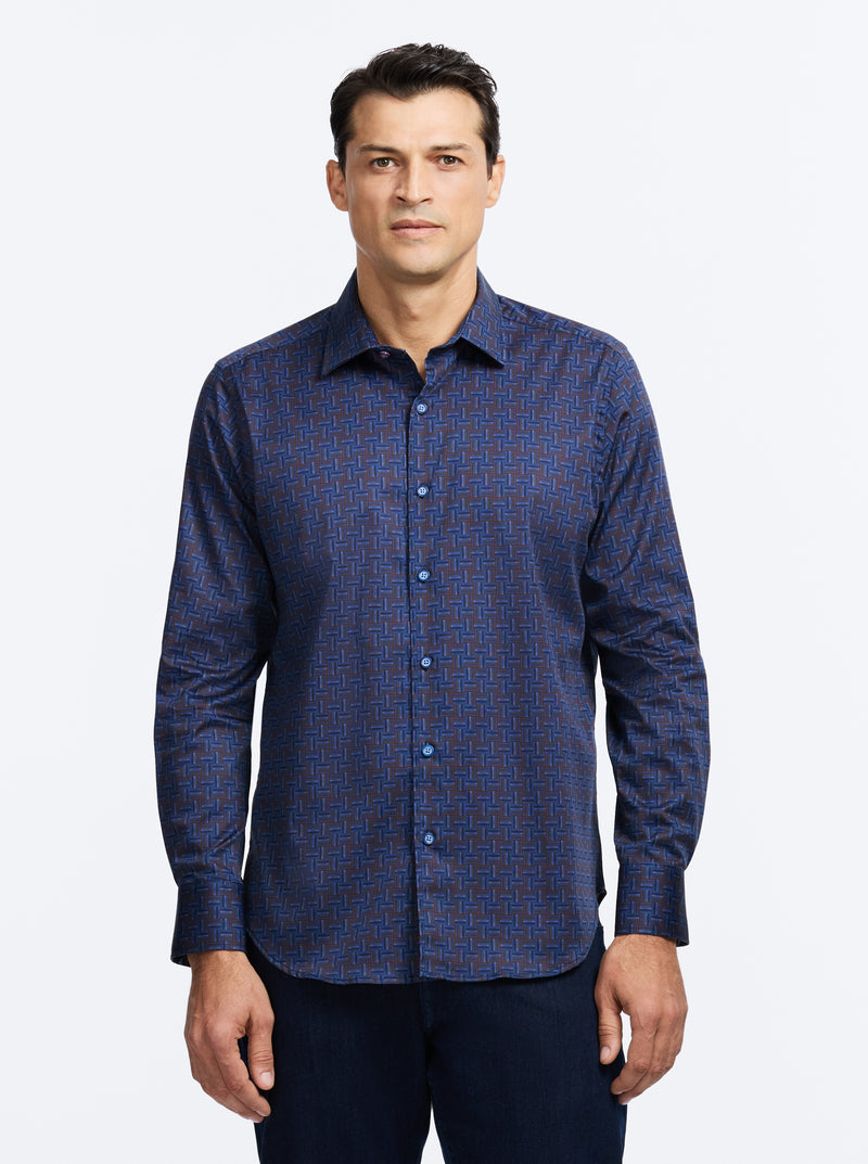 TALBOT LONG SLEEVE BUTTON DOWN SHIRT