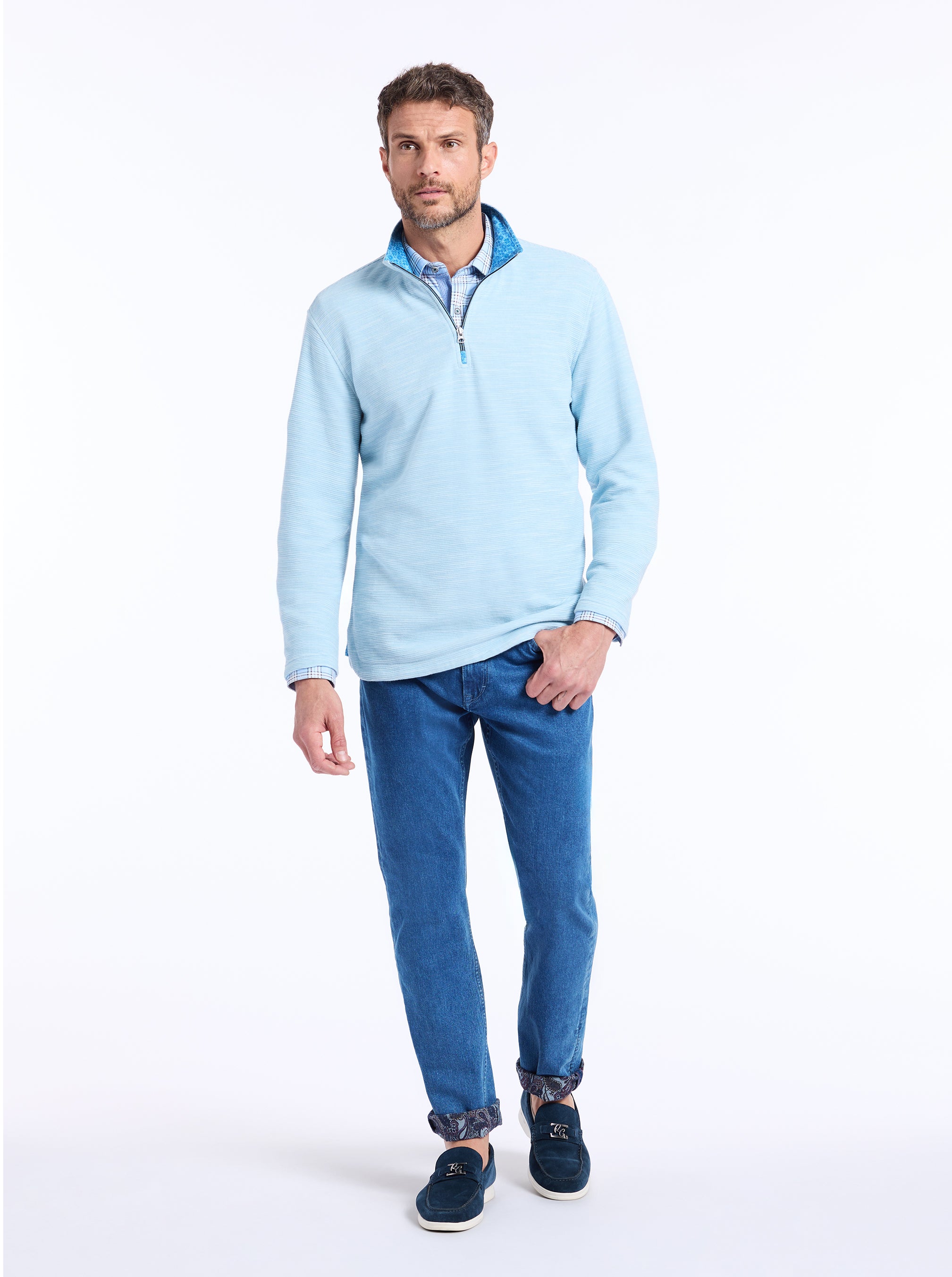 LEDSON LONG SLEEVE KNIT SHIRT