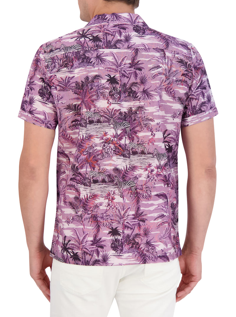 MAKARA SHORT SLEEVE BUTTON DOWN SHIRT