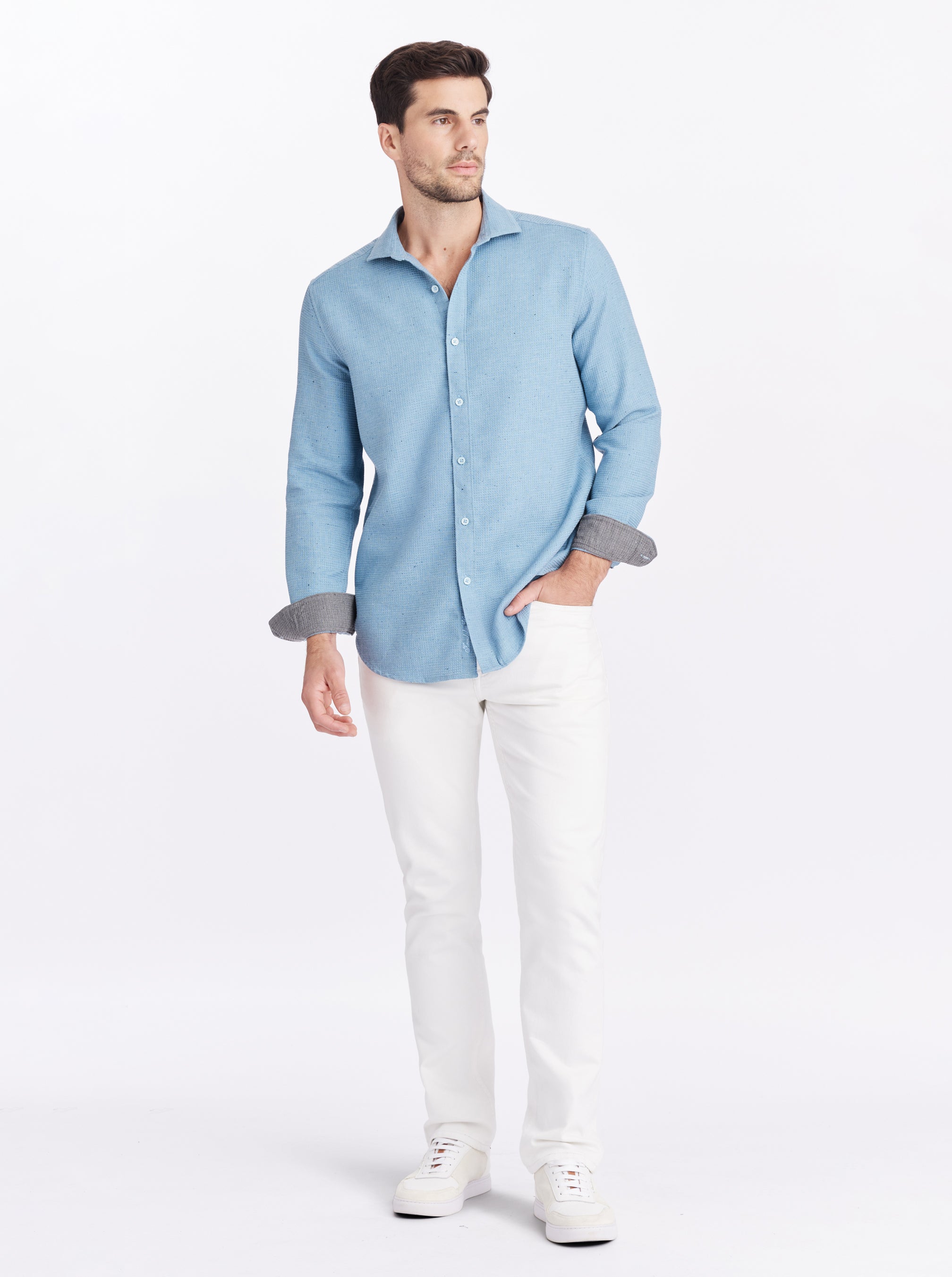 MELBURY LONG SLEEVE BUTTON DOWN SHIRT