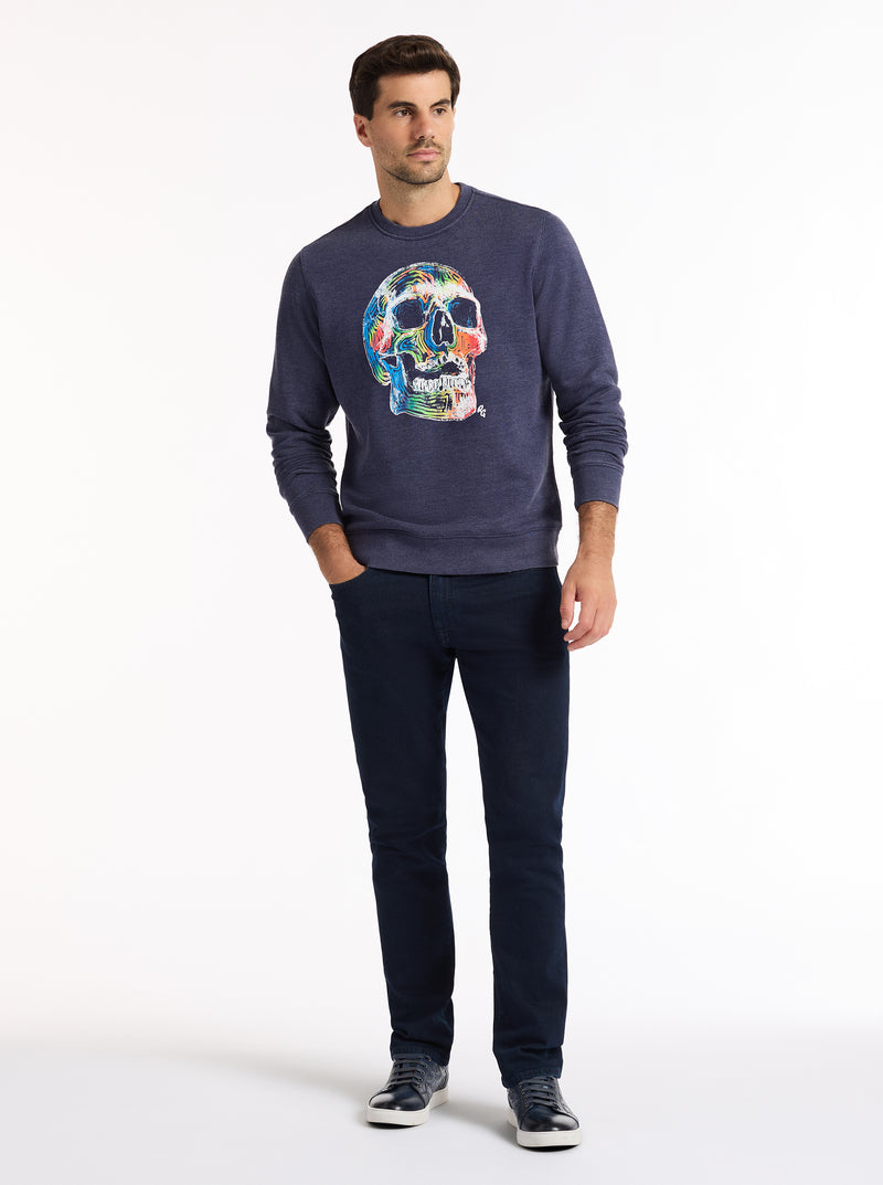 NEON BONES LONG SLEEVE KNIT SHIRT