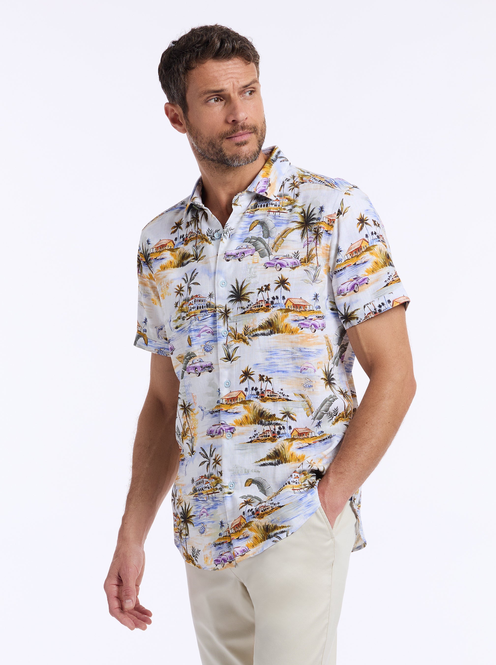 CURTIS SHORT SLEEVE BUTTON DOWN SHIRT