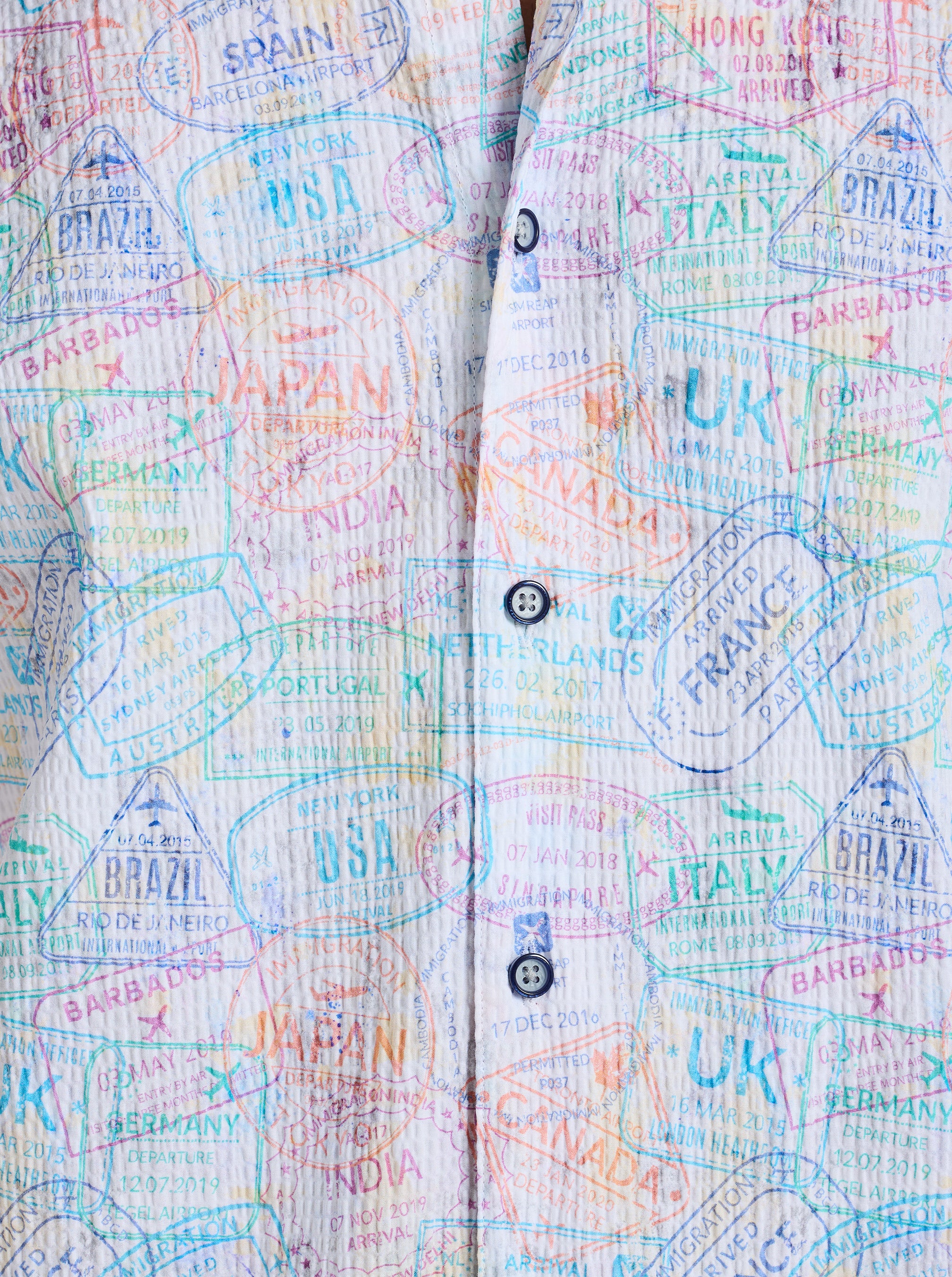 PASSPORT SHORT SLEEVE BUTTON DOWN SHIRT BIG