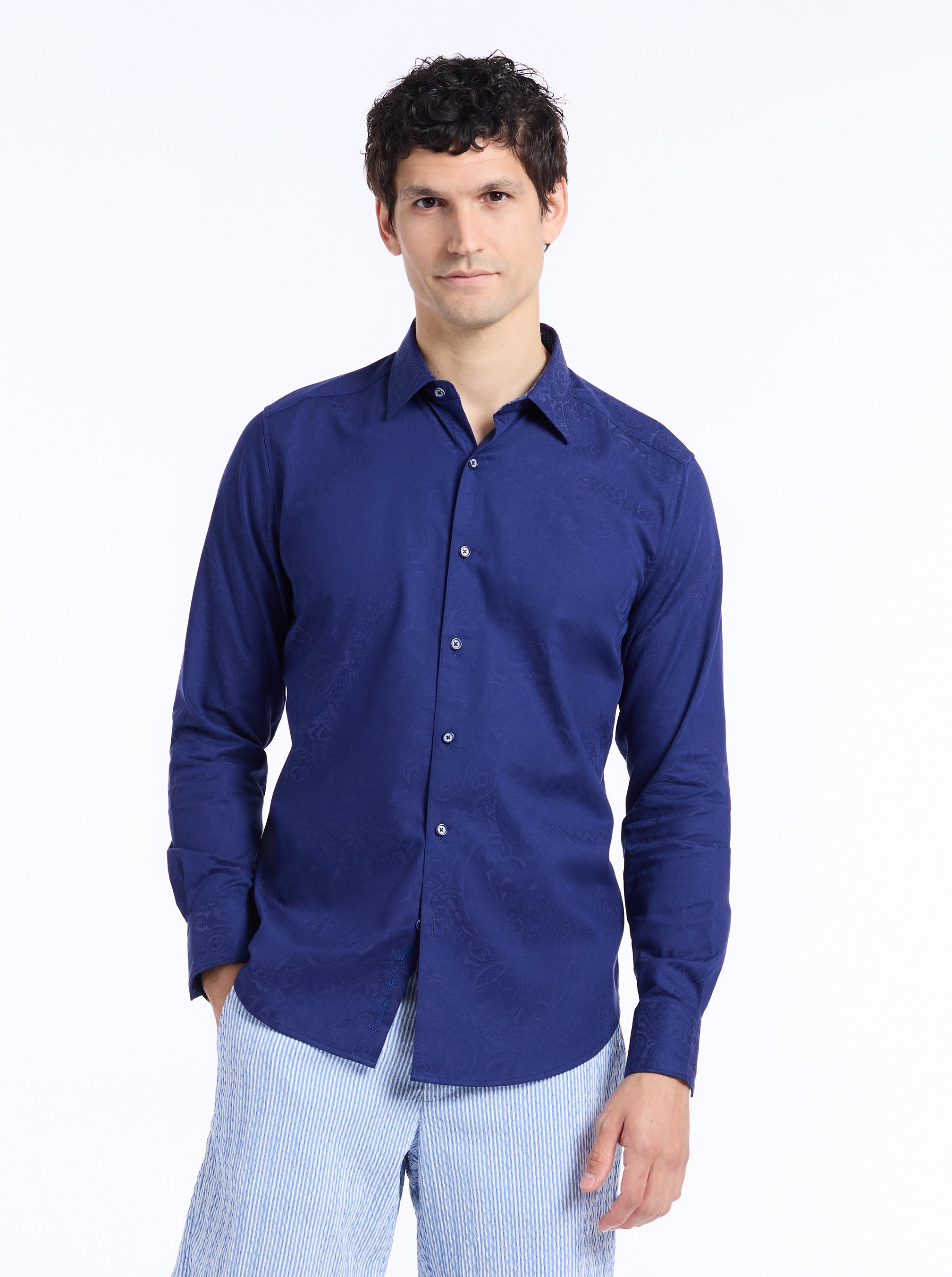 HUDSON LONG SLEEVE BUTTON DOWN SHIRT