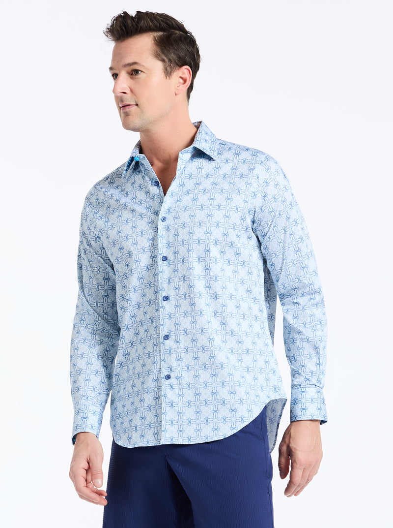 MADAGASCAR LONG SLEEVE BUTTON DOWN SHIRT