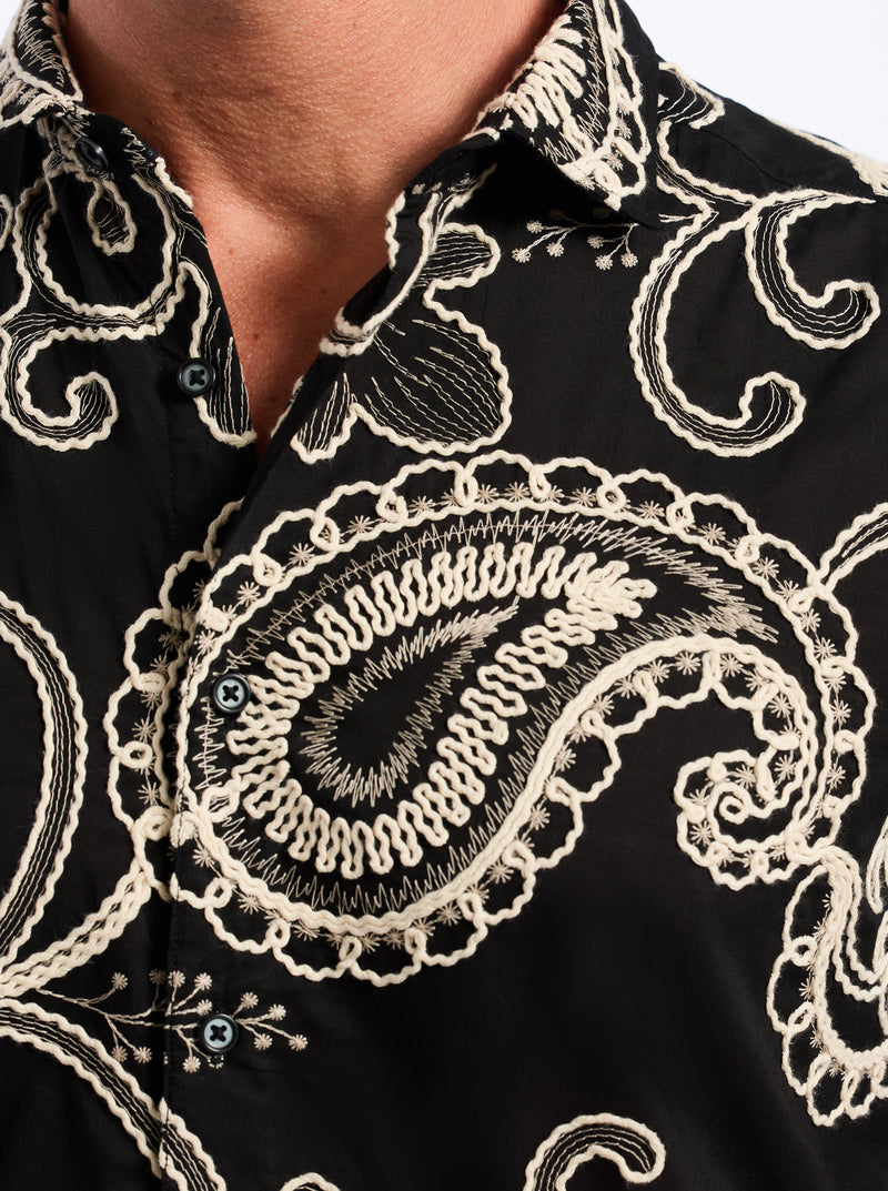 IMBRIGLIO SHORT SLEEVE BUTTON DOWN SHIRT