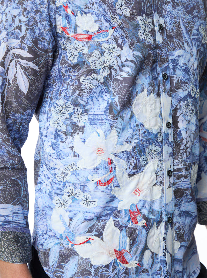 NADINE LONG SLEEVE BUTTON DOWN SHIRT TALL
