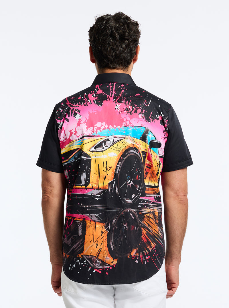 SPLASH DRIFTER SHORT SLEEVE BUTTON DOWN SHIRT TALL