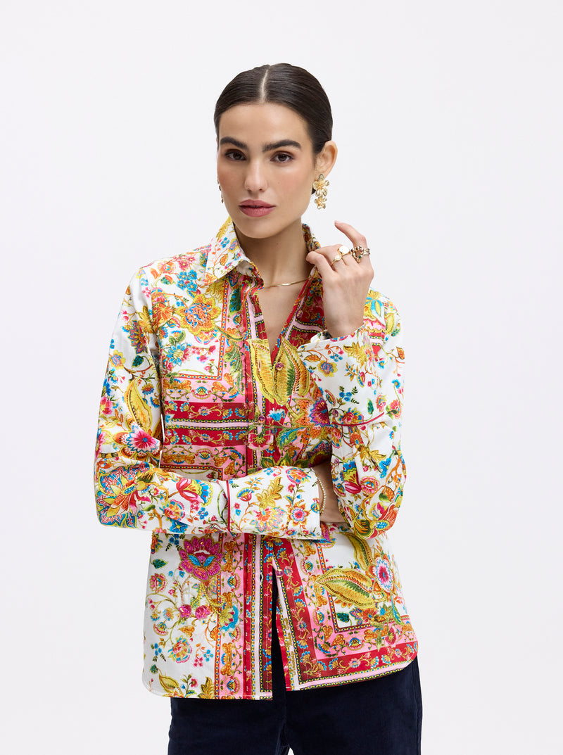 LIMITED EDITION GIVERNY FLOWERS LONG SLEEVE SHIRT