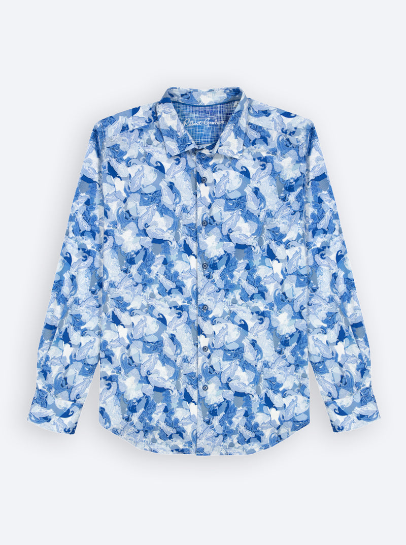 BASKERVILLE LONG SLEEVE BUTTON DOWN SHIRT