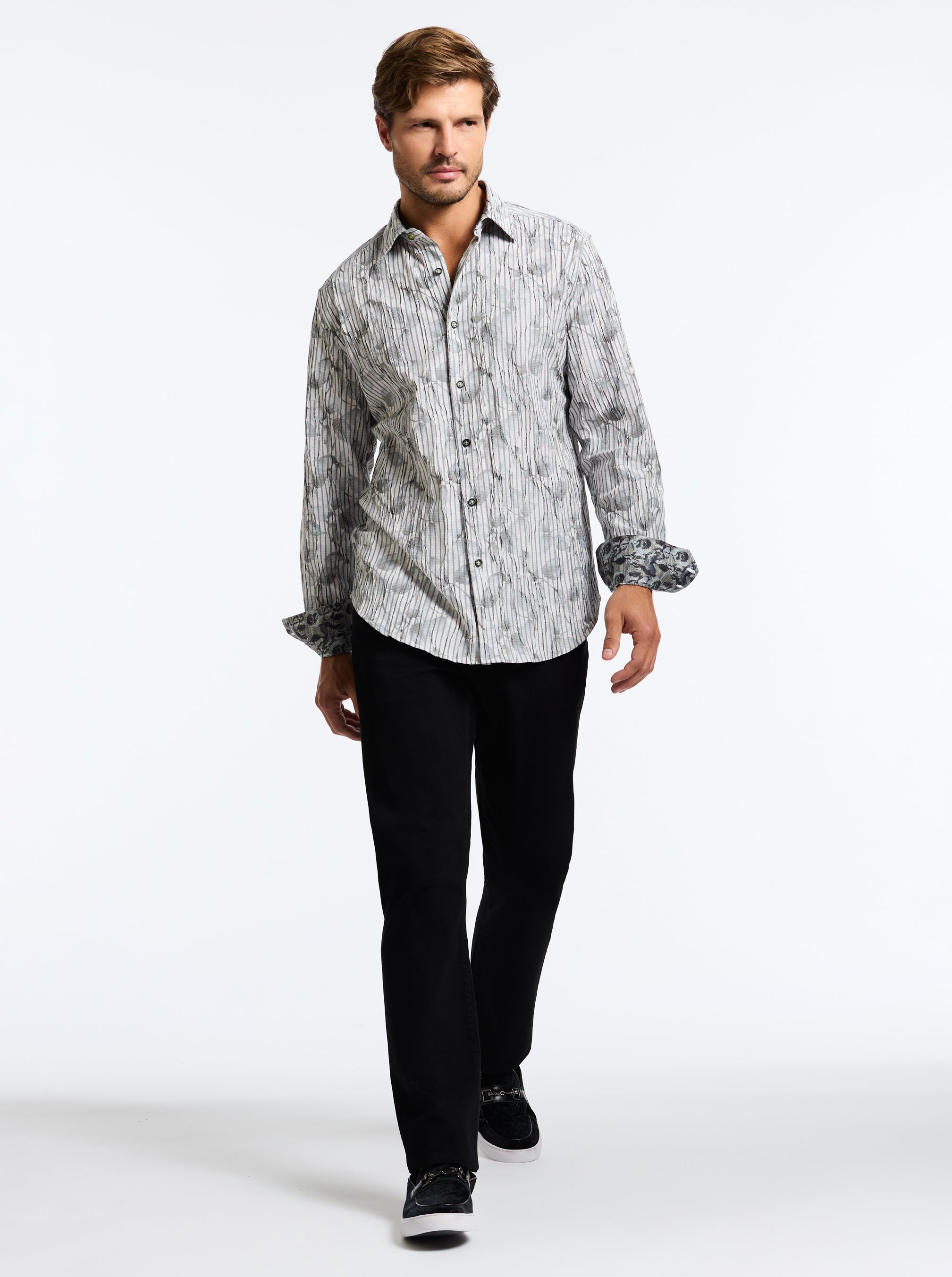 LAGOS LONG SLEEVE BUTTON DOWN SHIRT