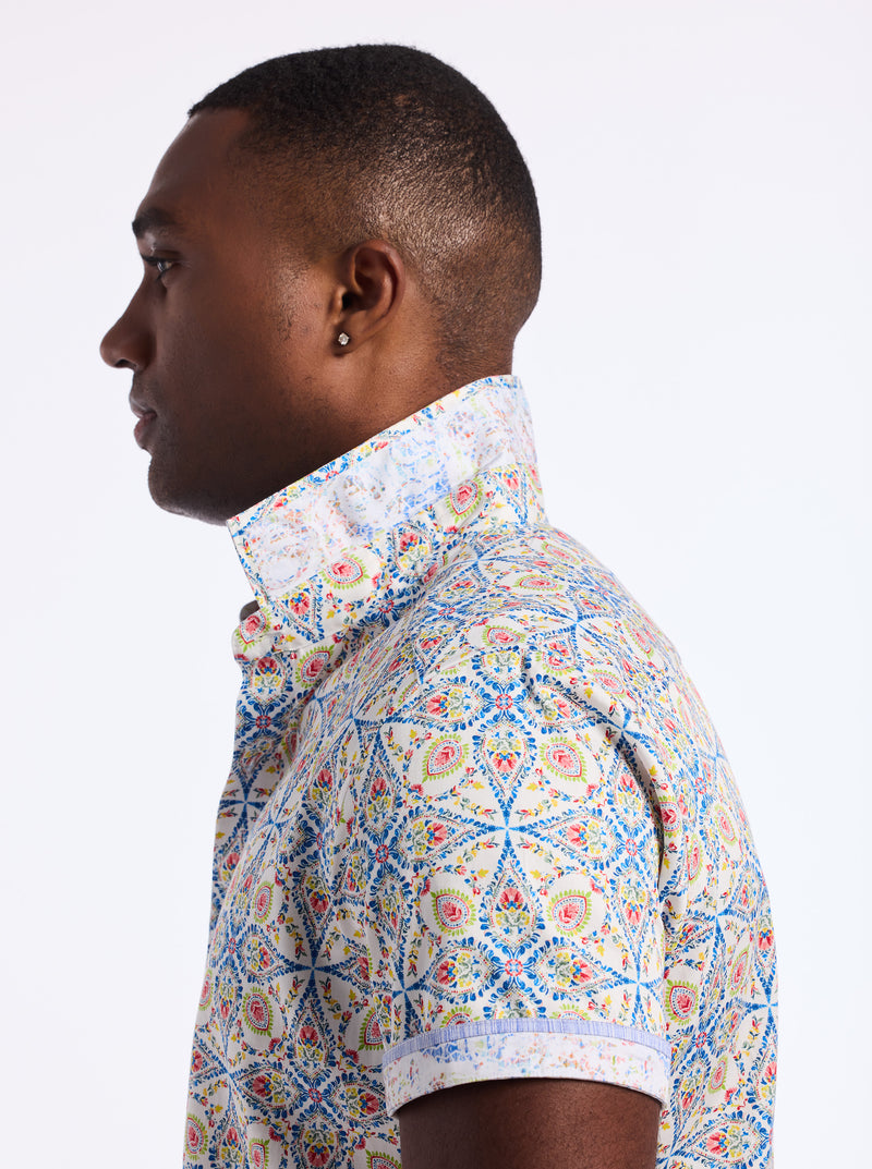 HOLMES SHORT SLEEVE BUTTON DOWN SHIRT