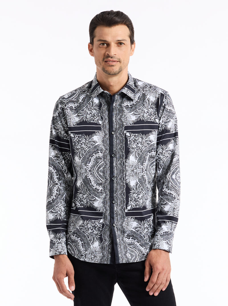 RABAT LONG SLEEVE BUTTON DOWN SHIRT