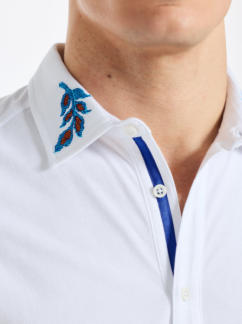 FICANO SHORT SLEEVE BUTTON DOWN SHIRT