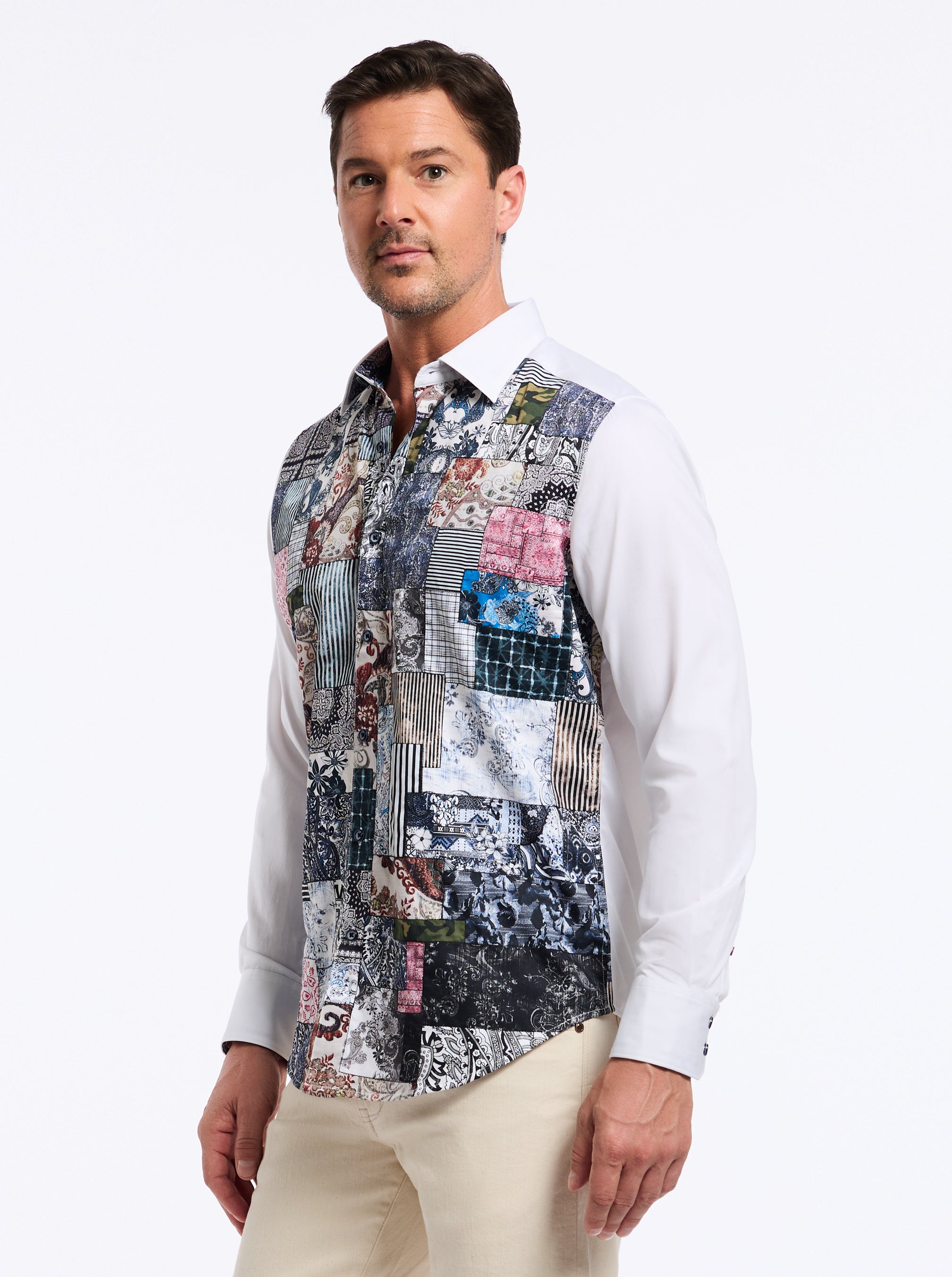 MADEIRA LONG SLEEVE BUTTON DOWN SHIRT