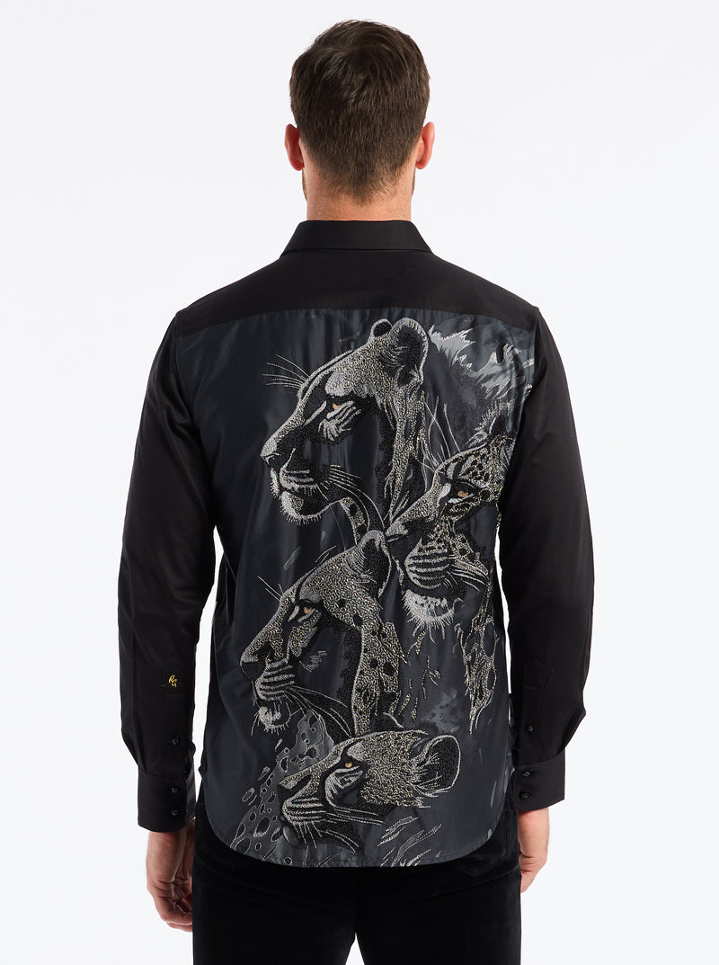 LIMITED EDITION LION'S SHADOW LONG SLEEVE BUTTON DOWN SHIRT TALL