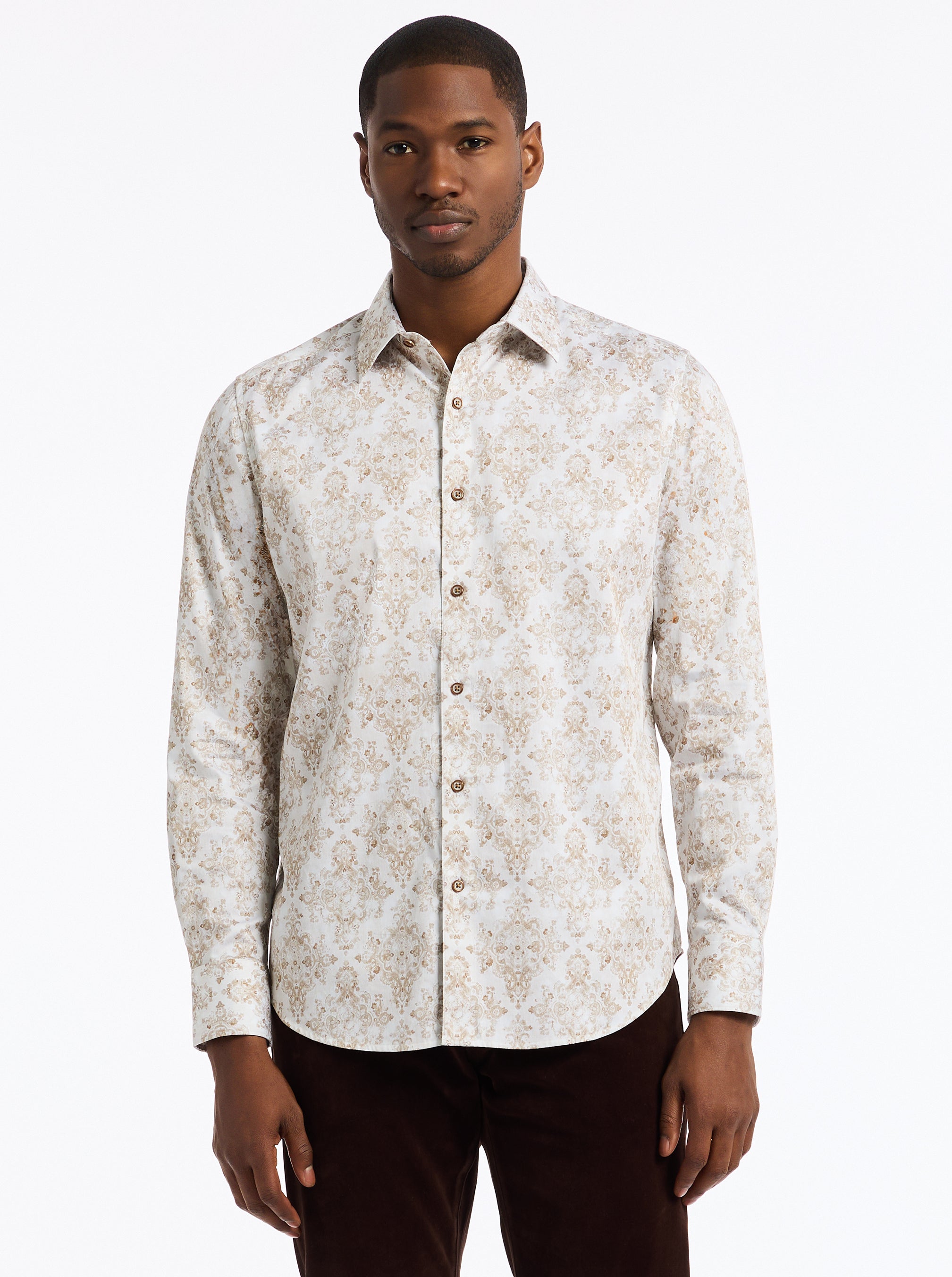 DELANCEY LONG SLEEVE BUTTON DOWN SHIRT
