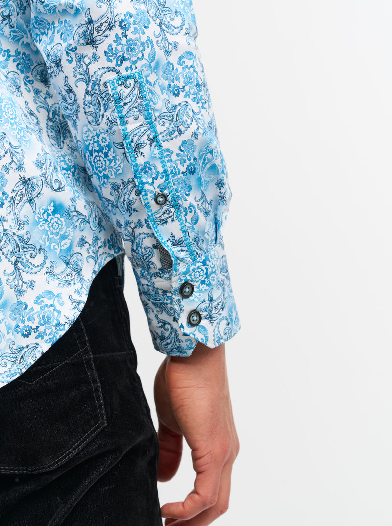 DOWNING LONG SLEEVE BUTTON DOWN SHIRT