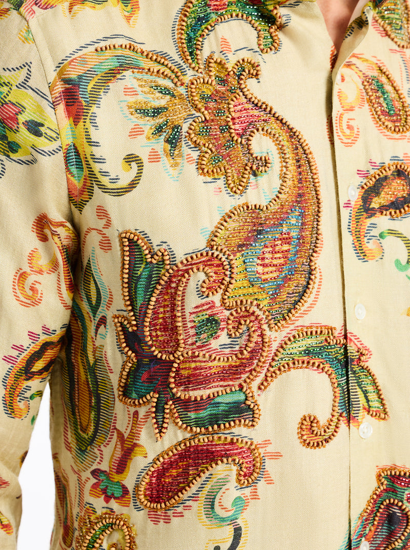 LIMITED EDITION BOCA DREAMS LONG SLEEVE BUTTON DOWN SHIRT