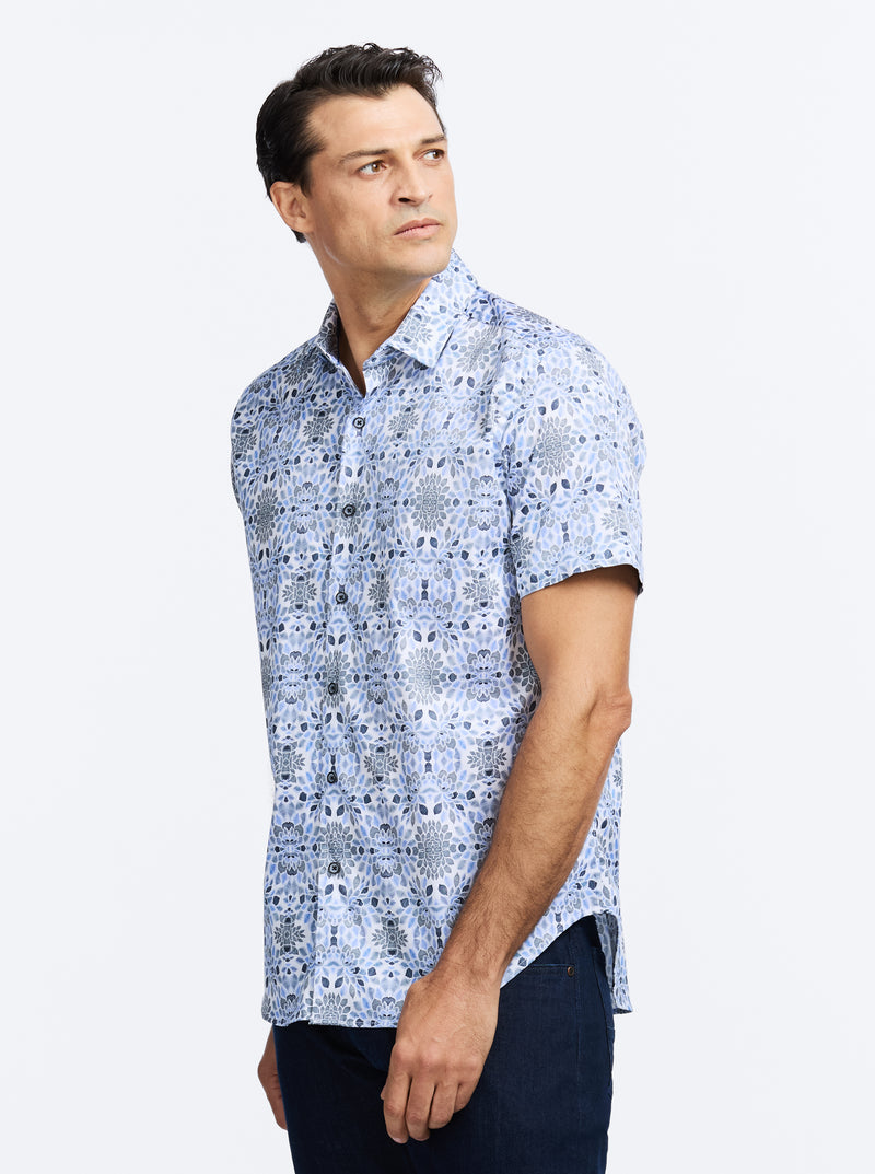AMAGANSETT SHORT SLEEVE BUTTON DOWN SHIRT