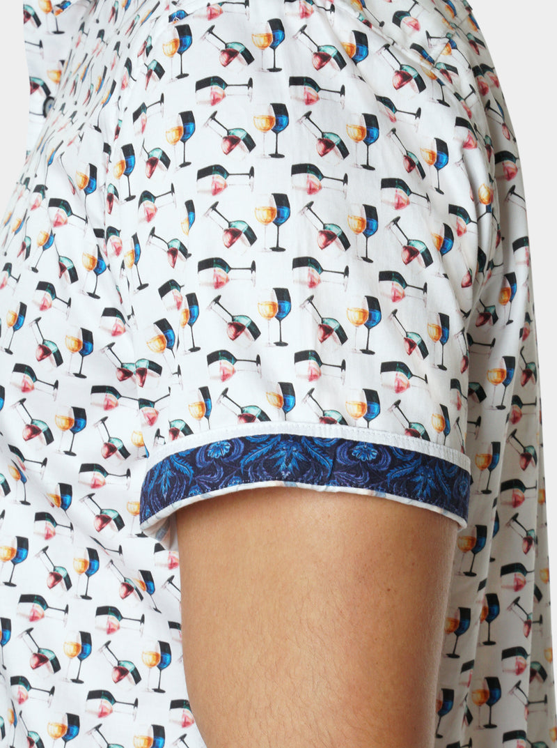 HIMES SHORT SLEEVE BUTTON DOWN SHIRT