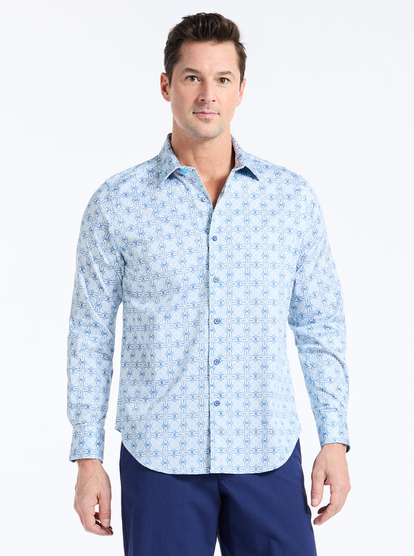 MADAGASCAR LONG SLEEVE BUTTON DOWN SHIRT