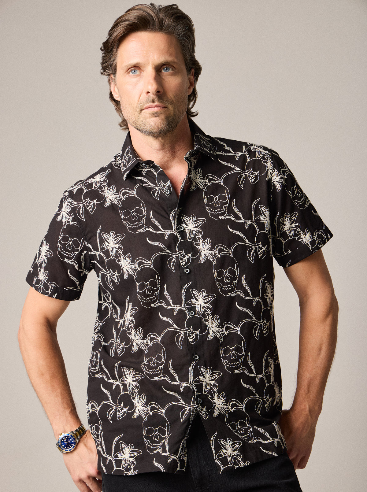 EMDEN SHORT SLEEVE BUTTON DOWN SHIRT