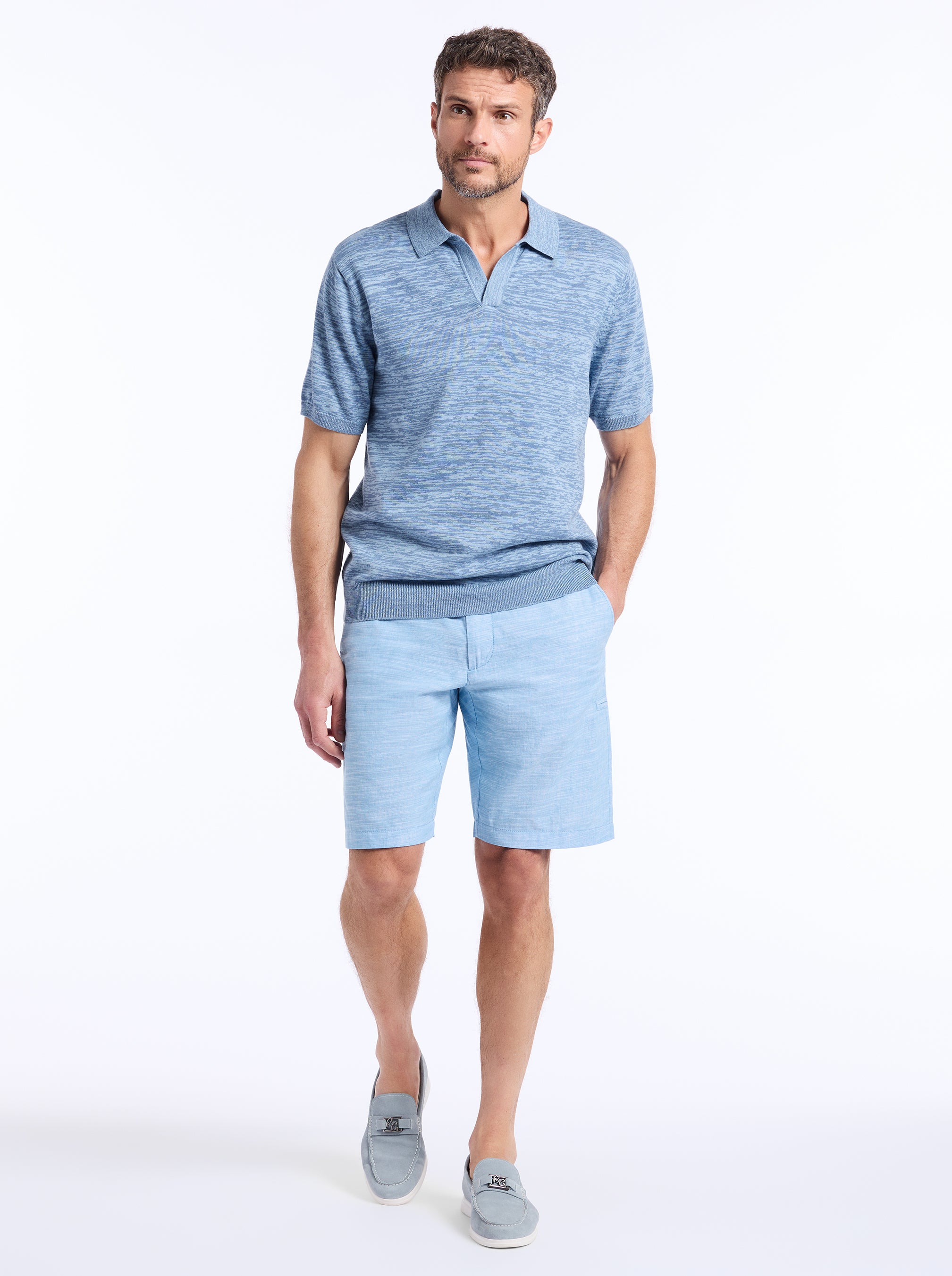 RAYDON SHORT SLEEVE SWEATER