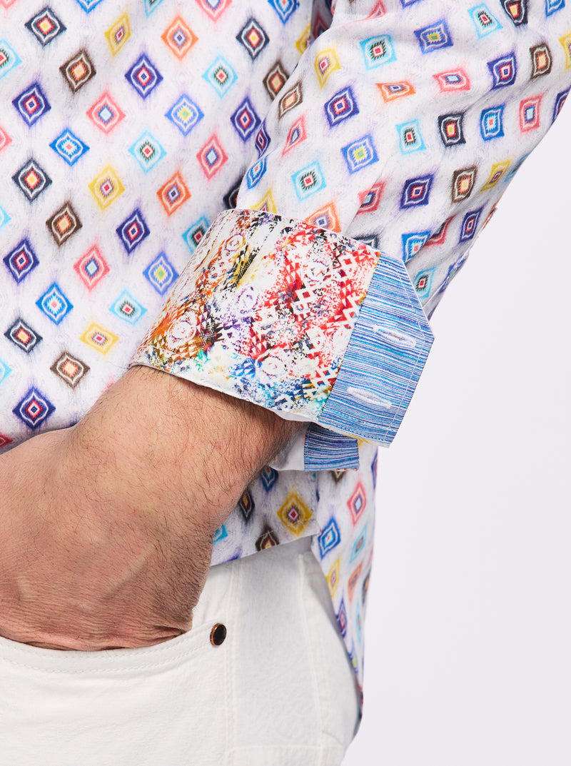 PETERMAN LONG SLEEVE BUTTON DOWN SHIRT