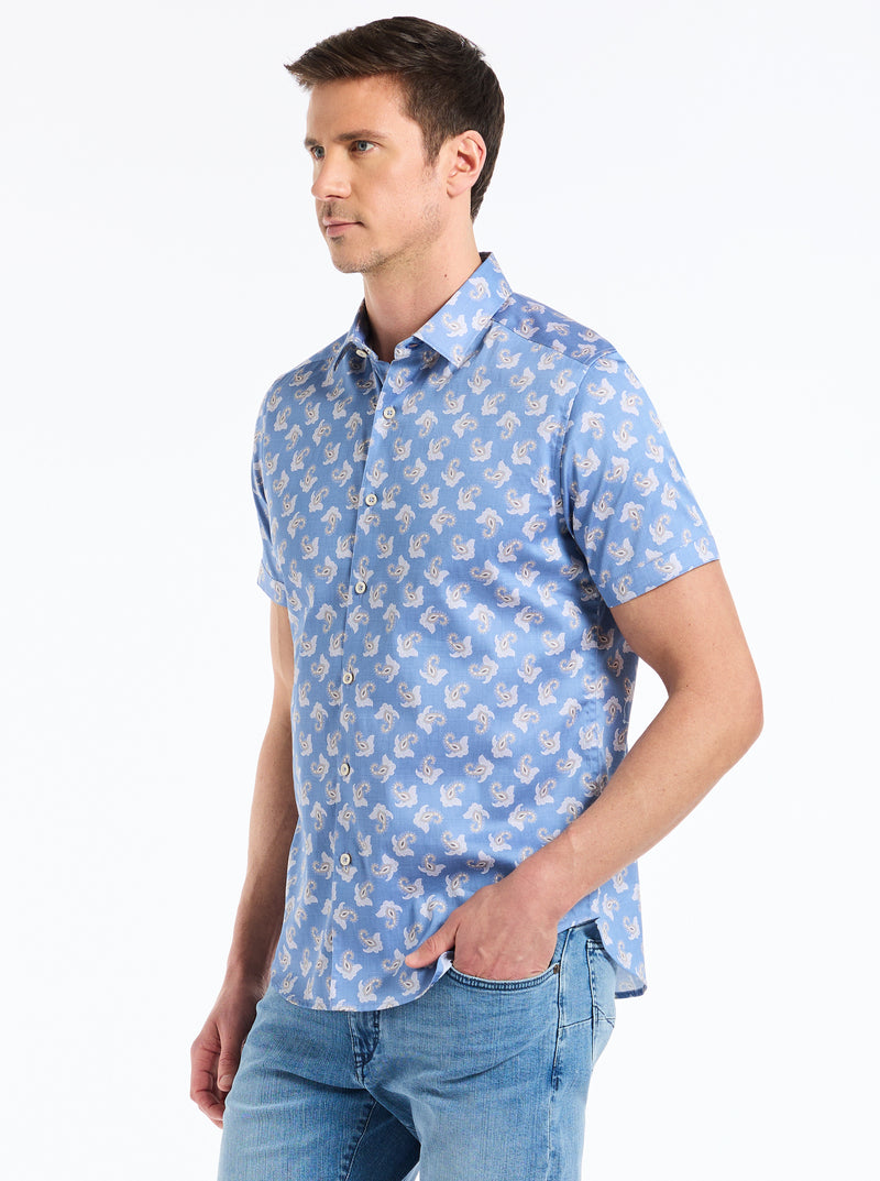 BEAUCHAMP SHORT SLEEVE BUTTON DOWN SHIRT