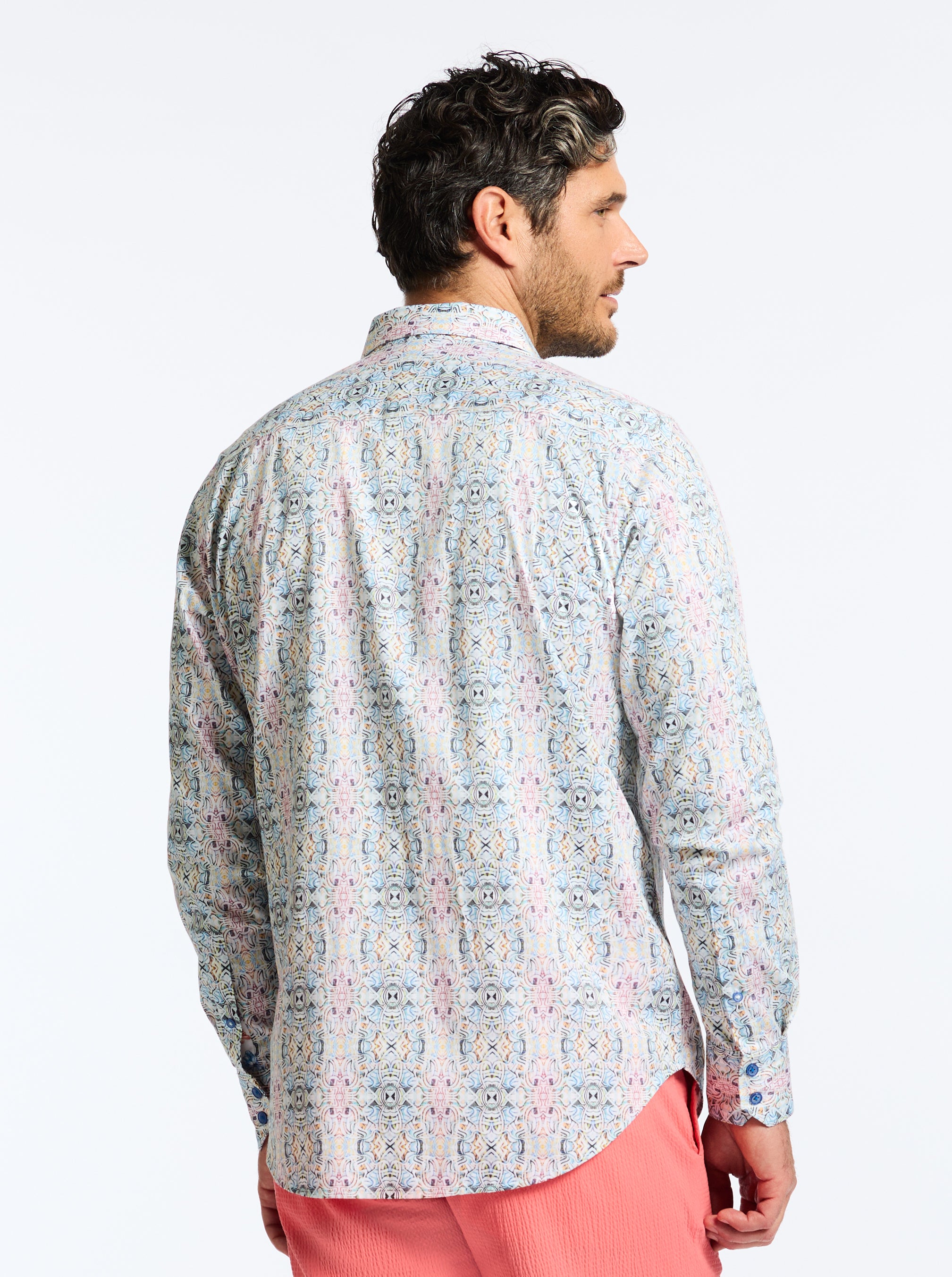 GOMERA LONG SLEEVE BUTTON DOWN SHIRT BIG