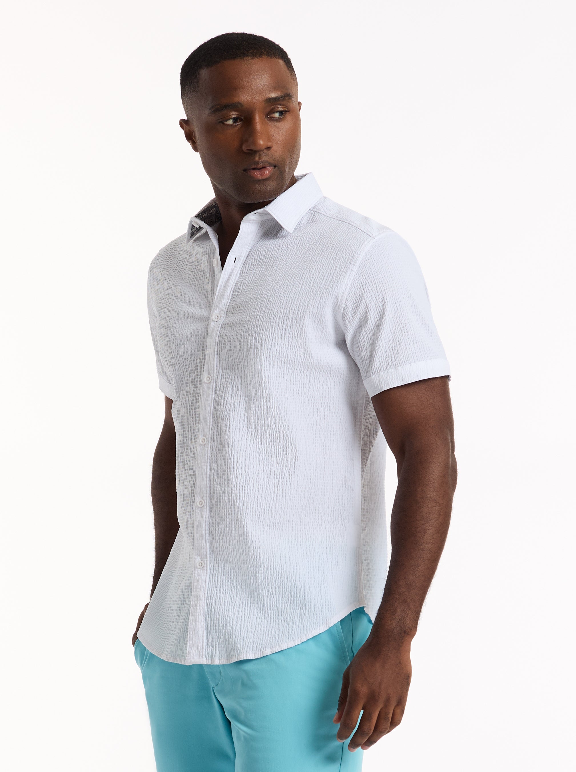 HARBOR SHORT SLEEVE BUTTON DOWN SHIRT