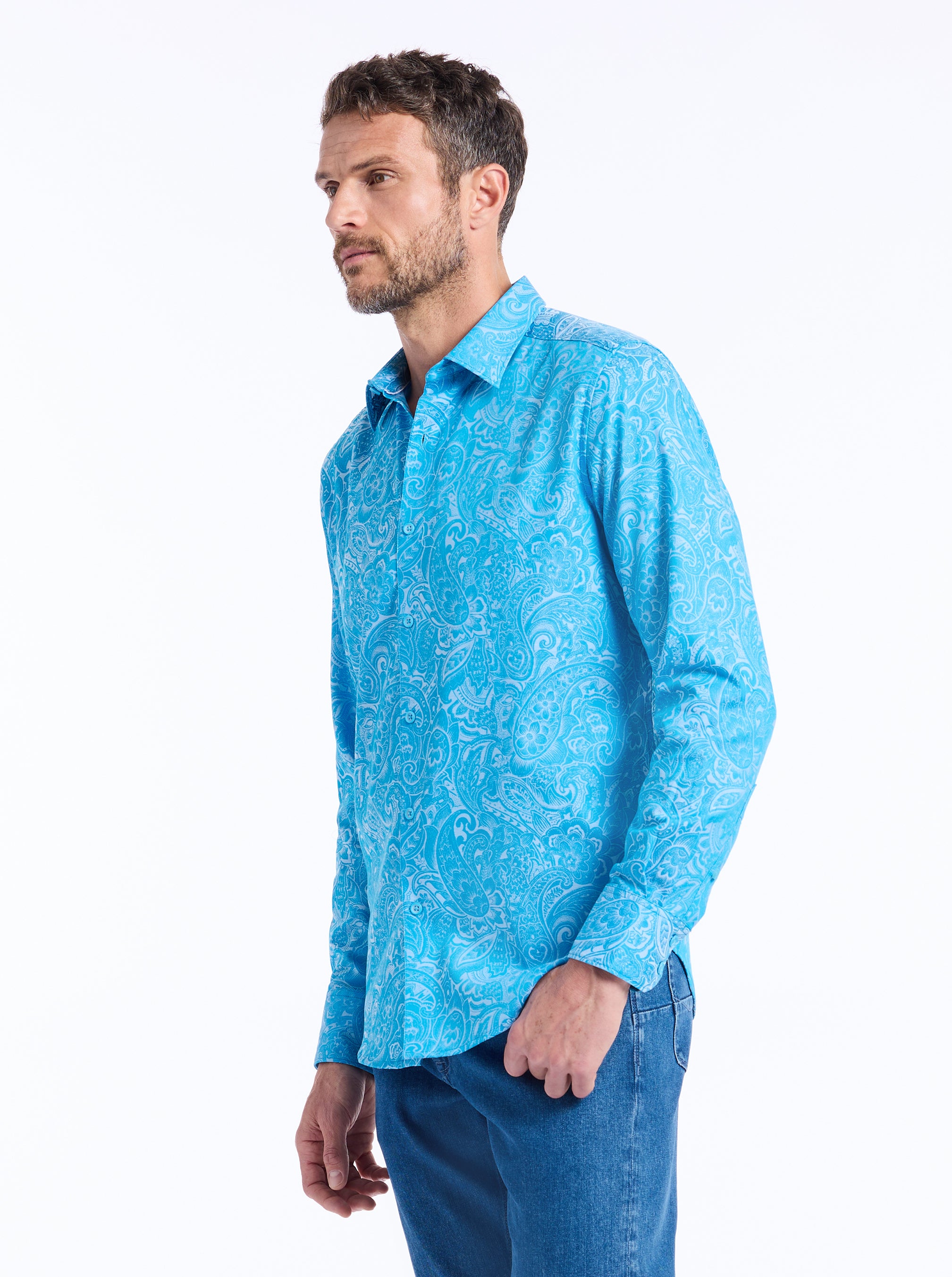 HUDSON LONG SLEEVE BUTTON DOWN SHIRT
