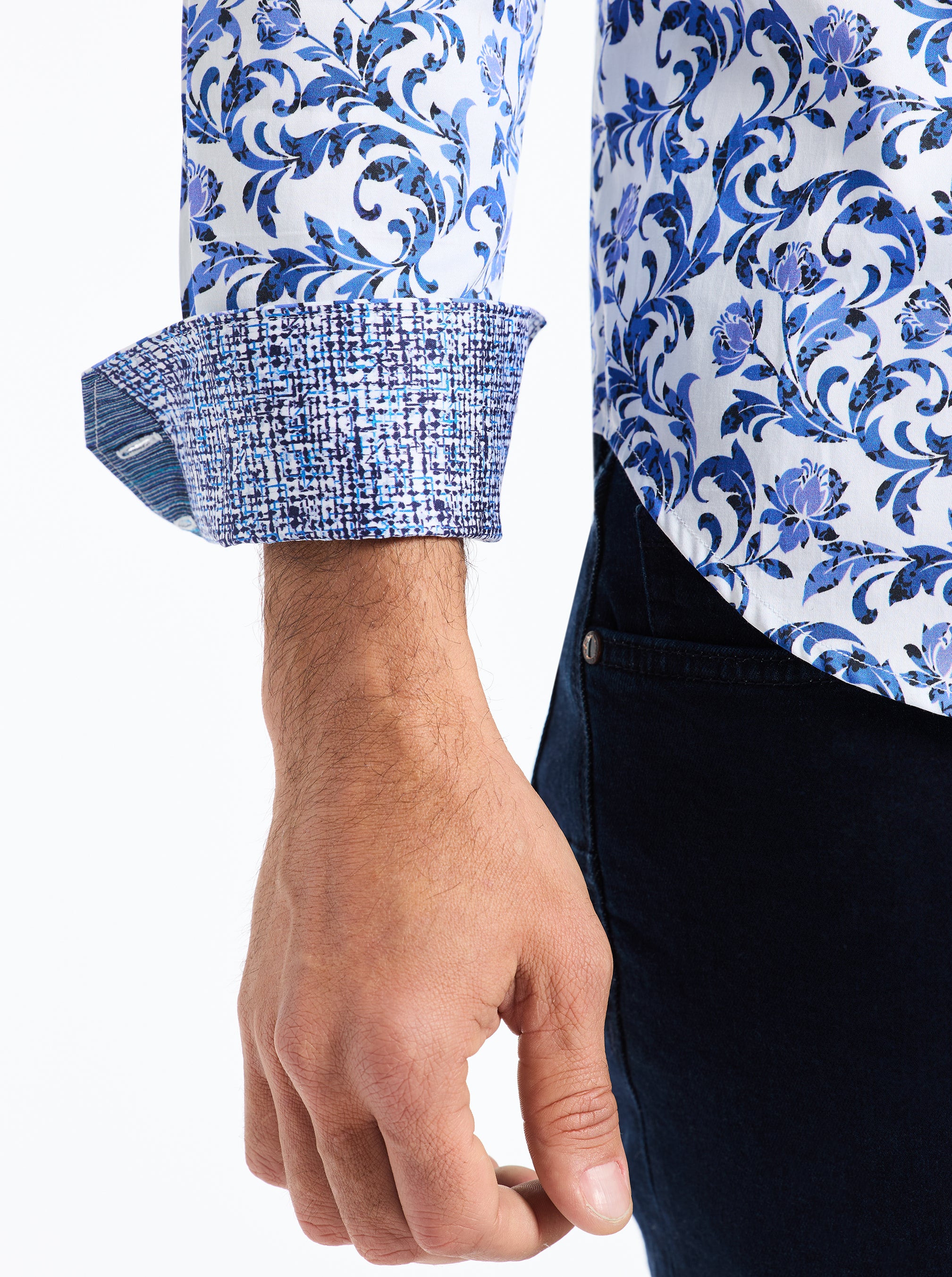 ASLAN LONG SLEEVE BUTTON DOWN SHIRT