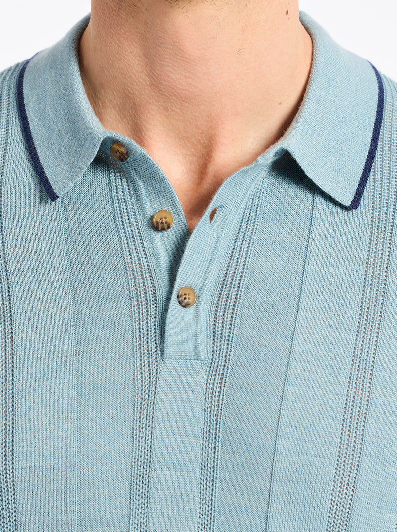 EDVAN SHORT SLEEVE SWEATER POLO