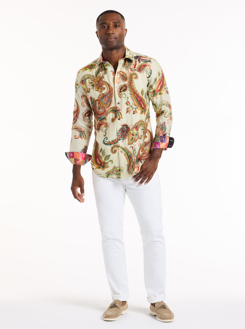 LIMITED EDITION BOCA DREAMS LONG SLEEVE BUTTON DOWN SHIRT
