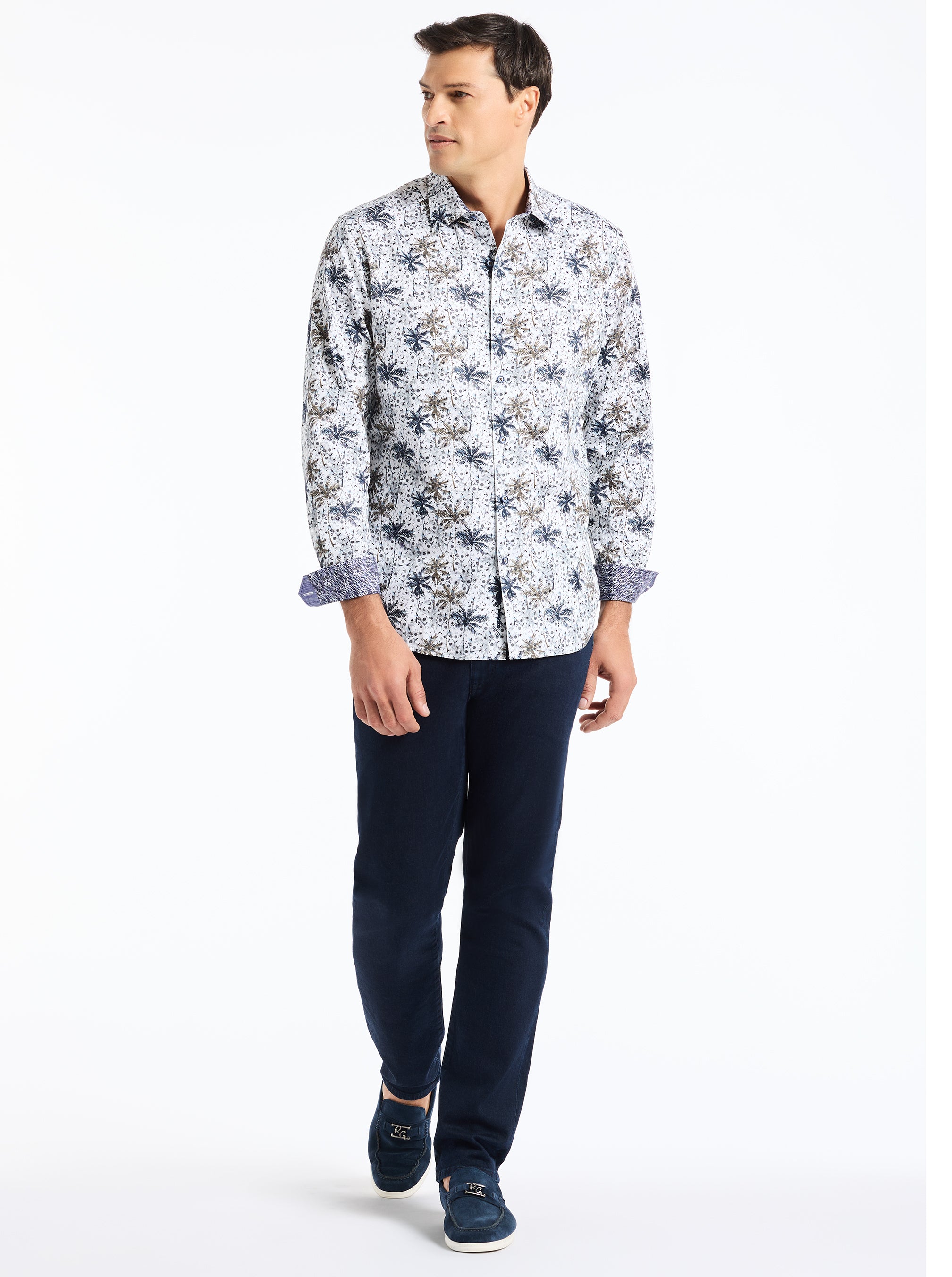 XAVIER LONG SLEEVE BUTTON DOWN SHIRT
