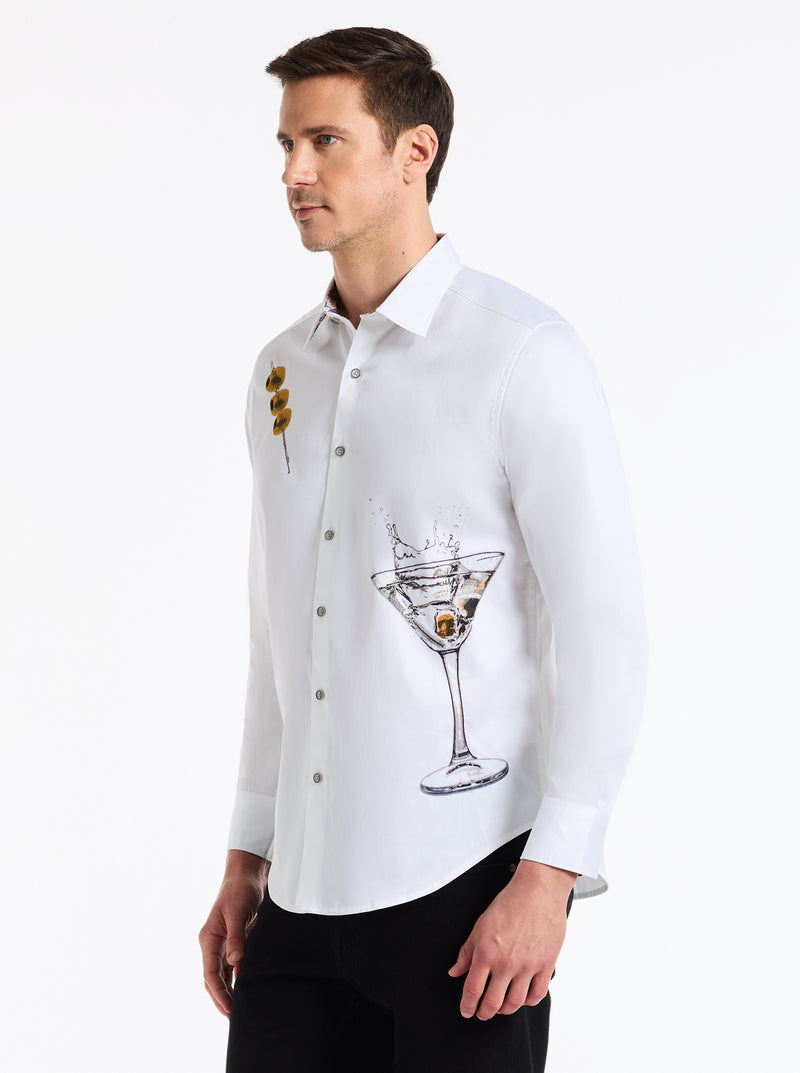 DEAN MARTINI LONG SLEEVE BUTTON DOWN SHIRT